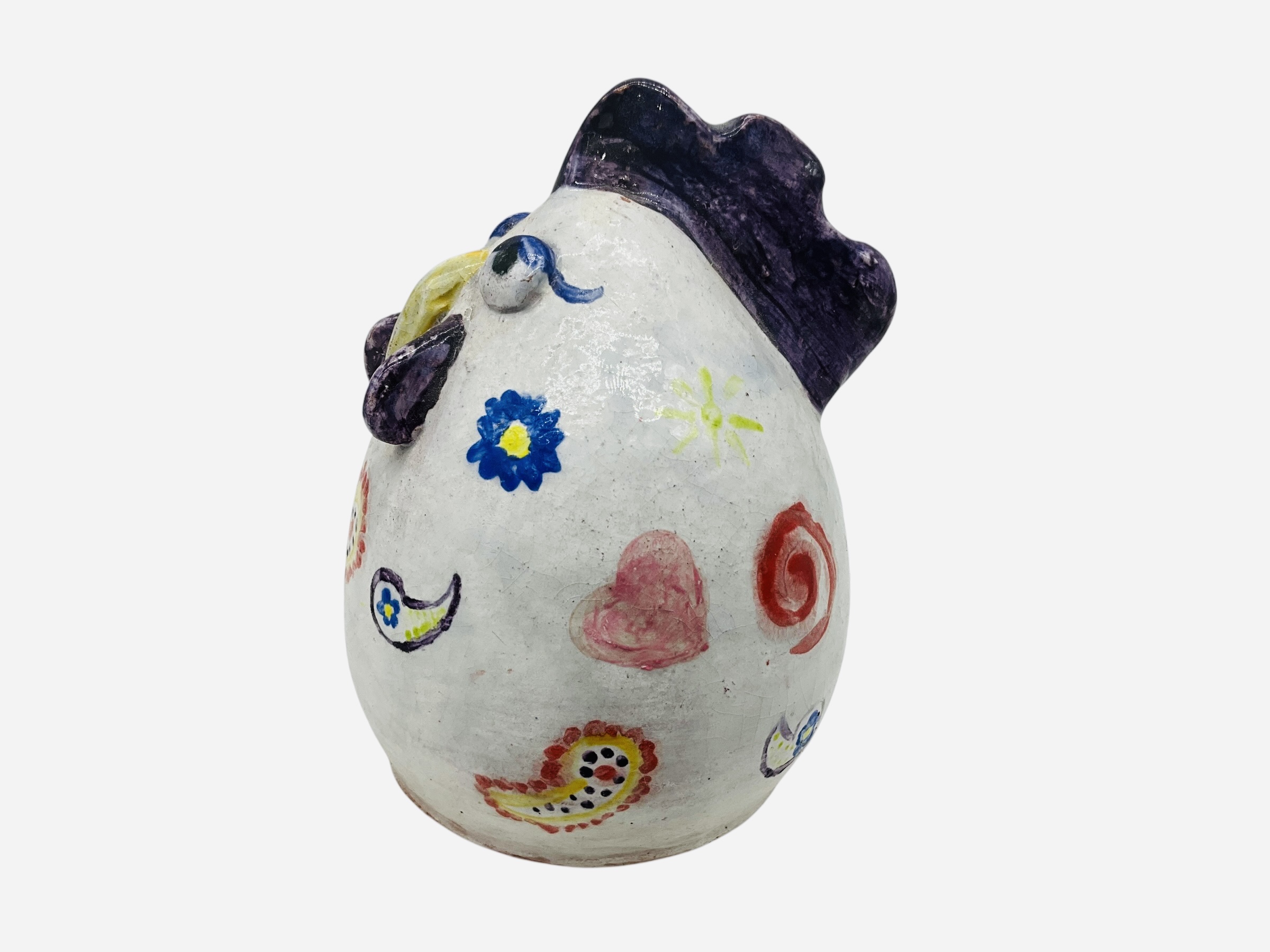 Mary Meaders Folk Art Egg Rooster