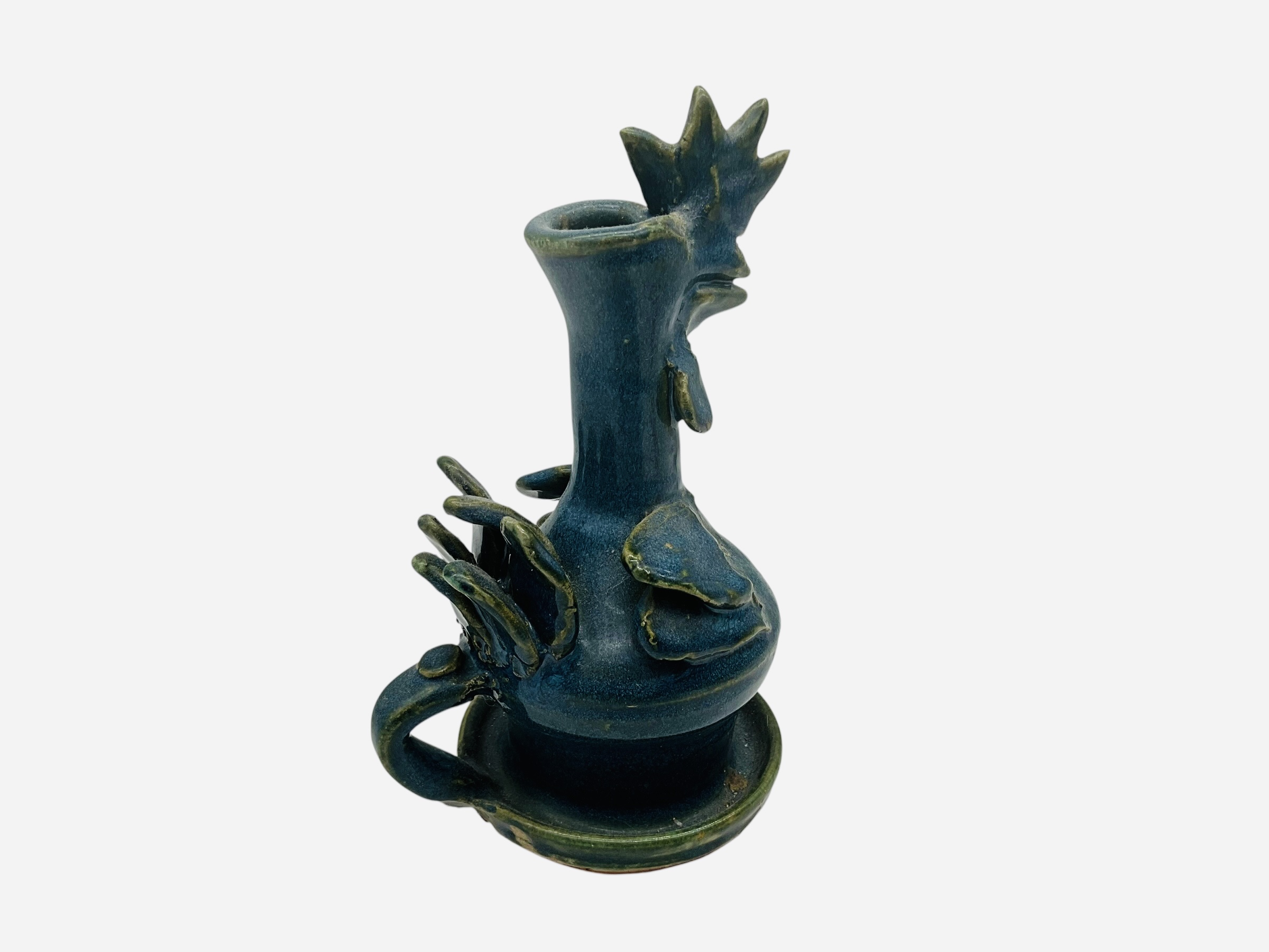 Kerby Wilkes Folk Rooster Candle Holder
