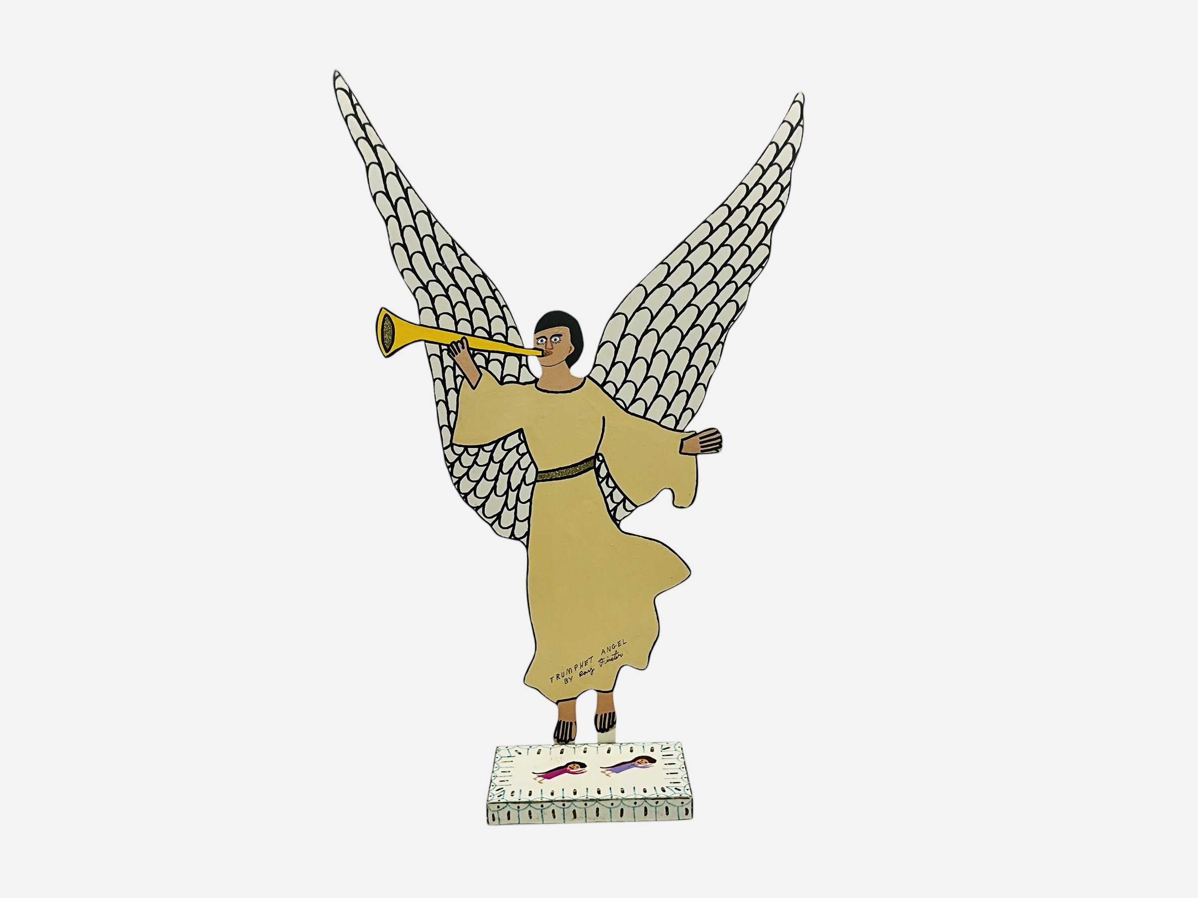 Roy Finster Folk Art 'Trumphet Angel'
