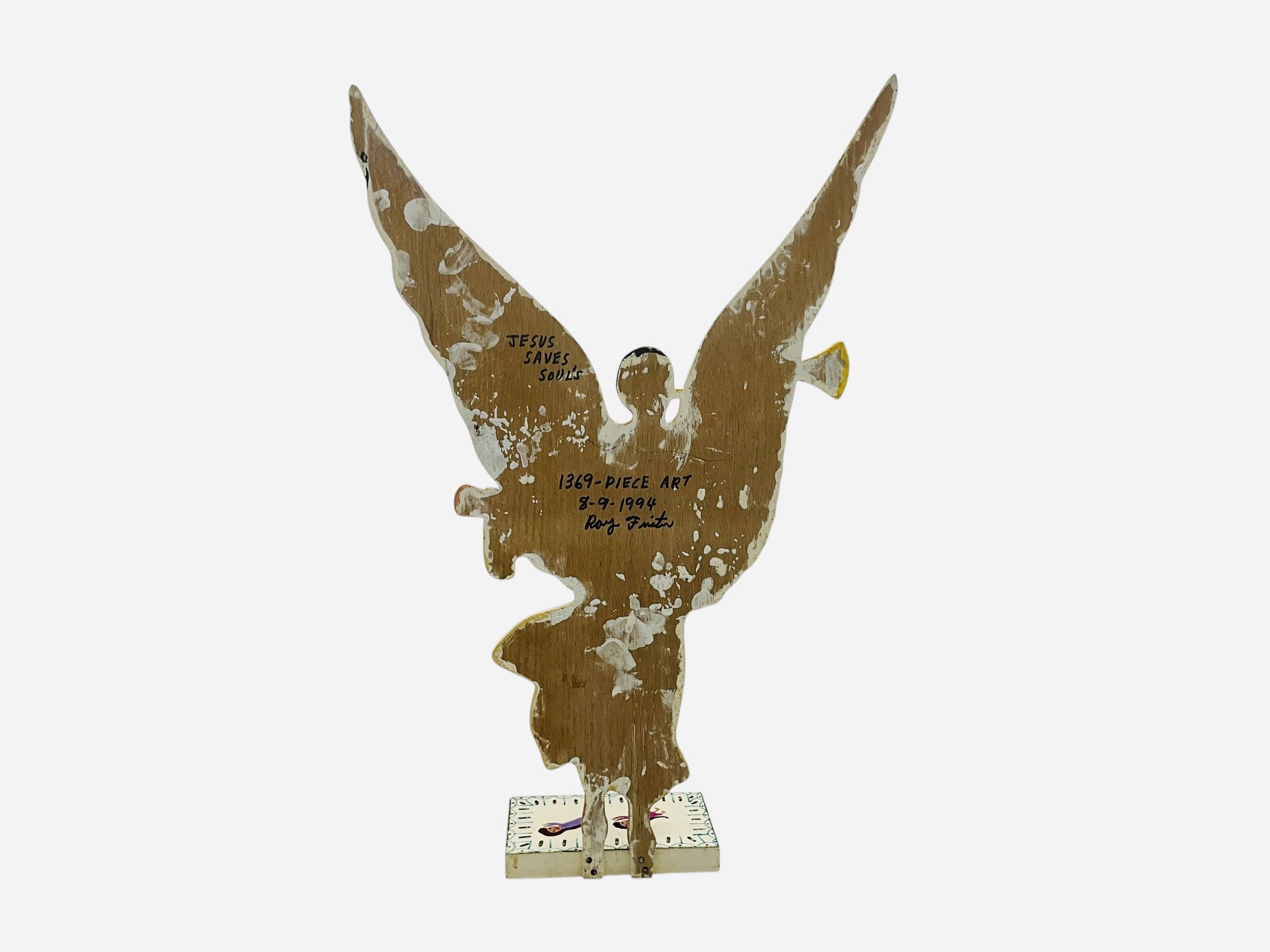 Roy Finster Folk Art 'Trumphet Angel'