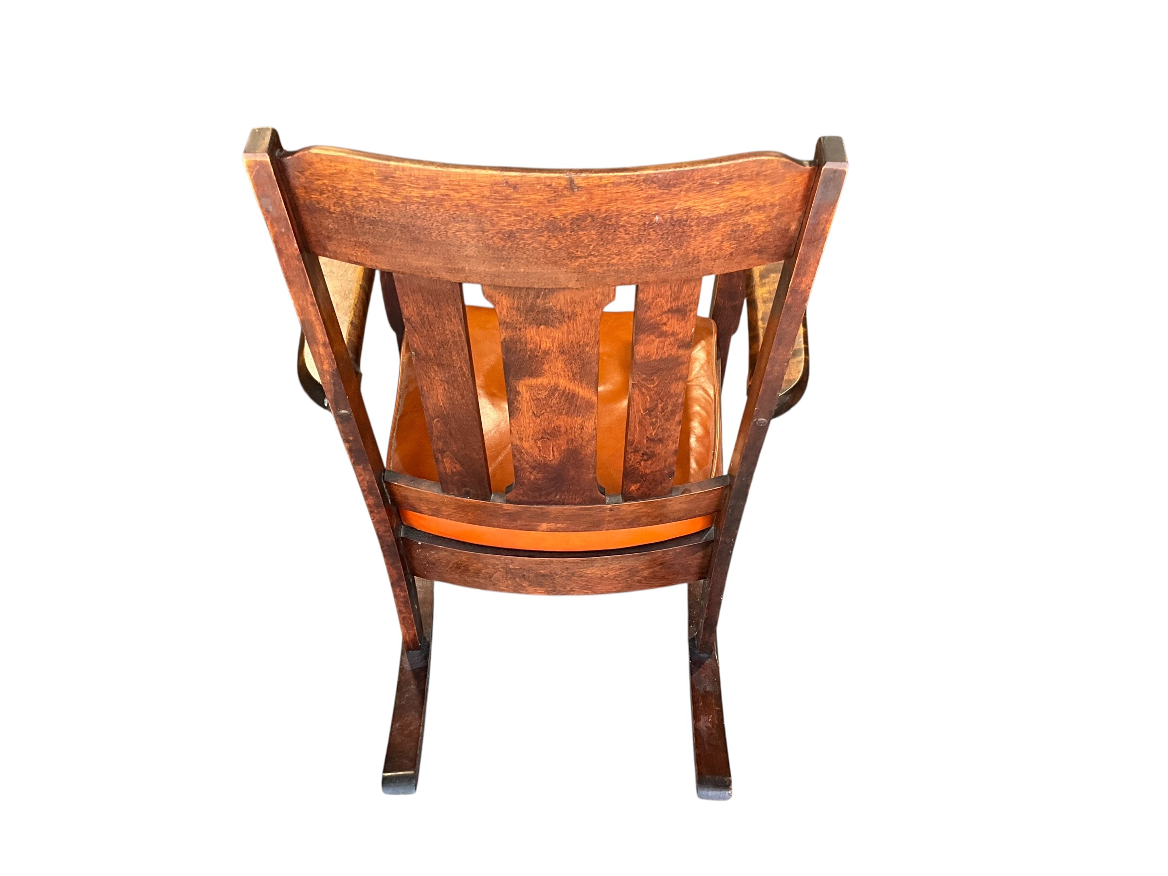 Antique Arts & Crafts Mission Oak Rocking Chair
