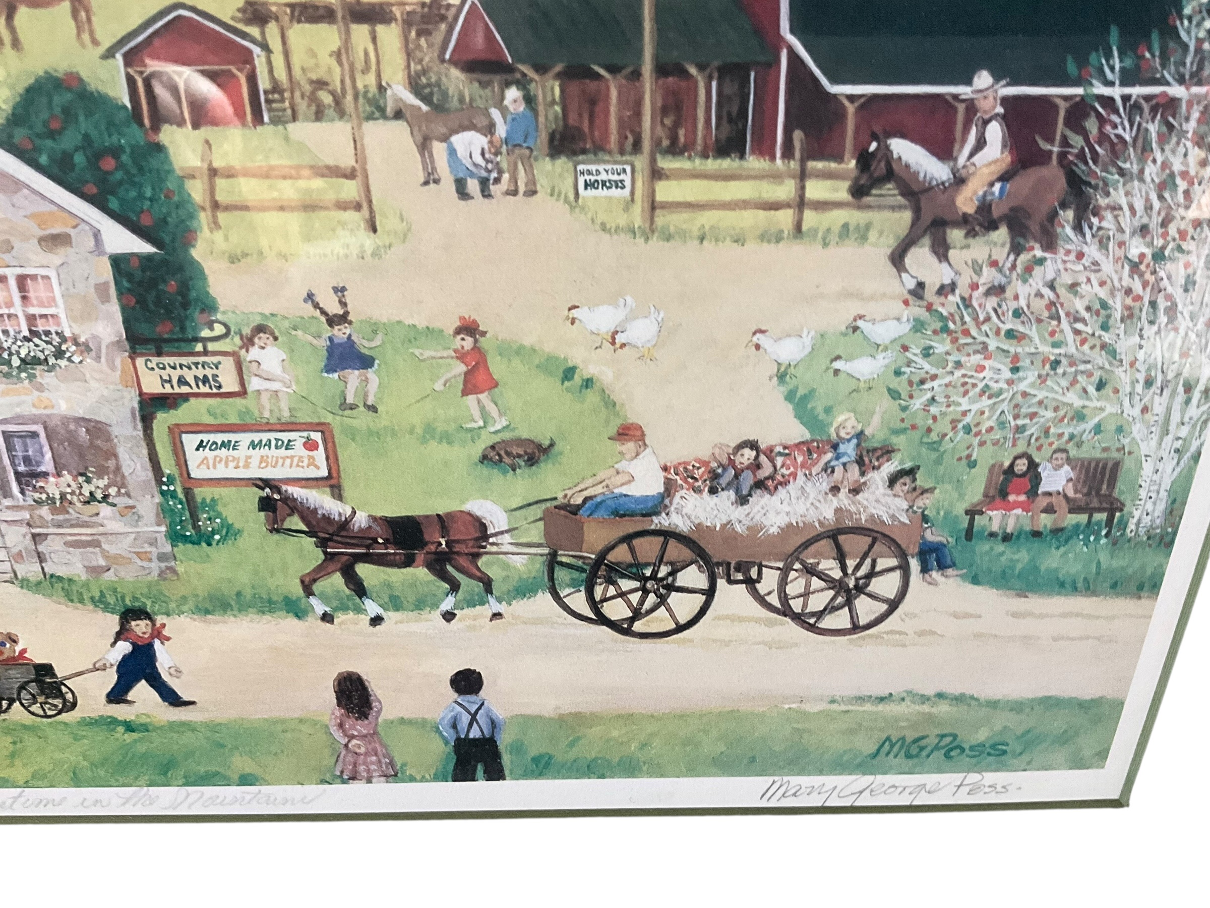 Mary George Poss Framed Folk Art Print