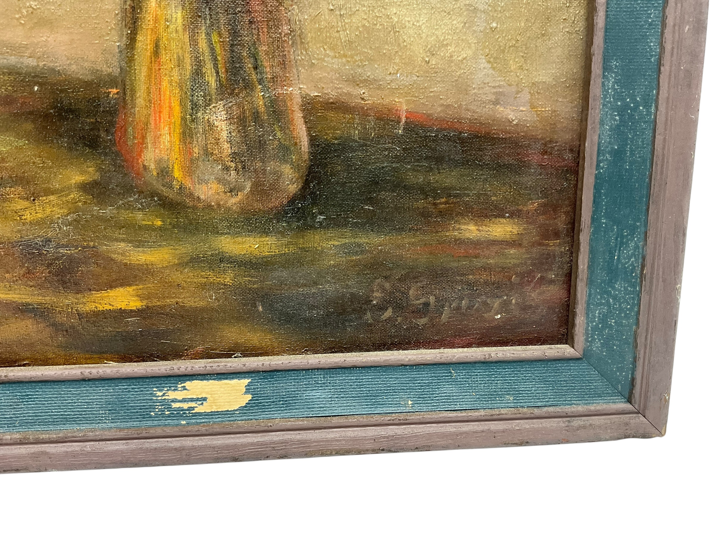 Floral Still Life Oil Painting on Board