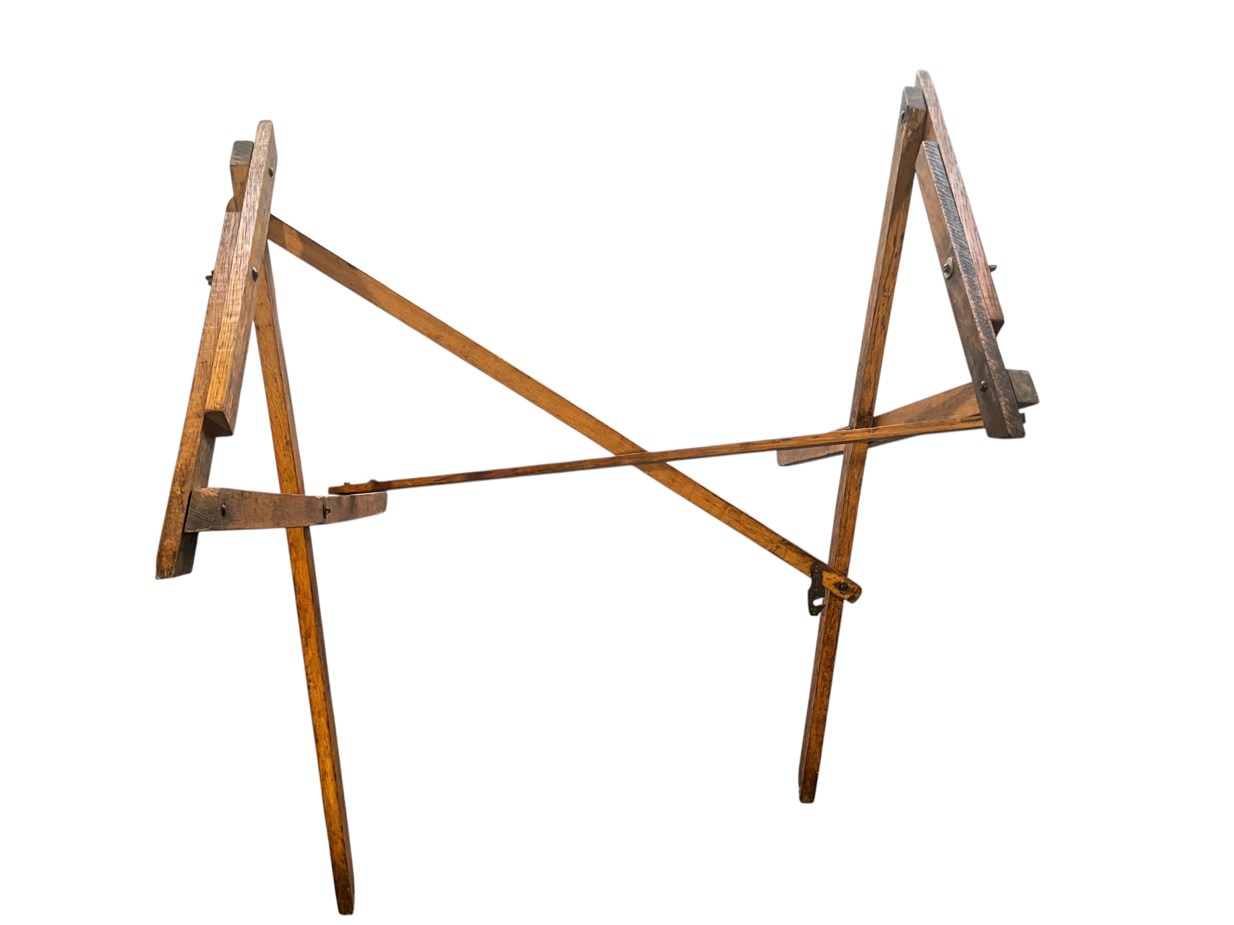 Unusual Antique Travel Campaign Desk