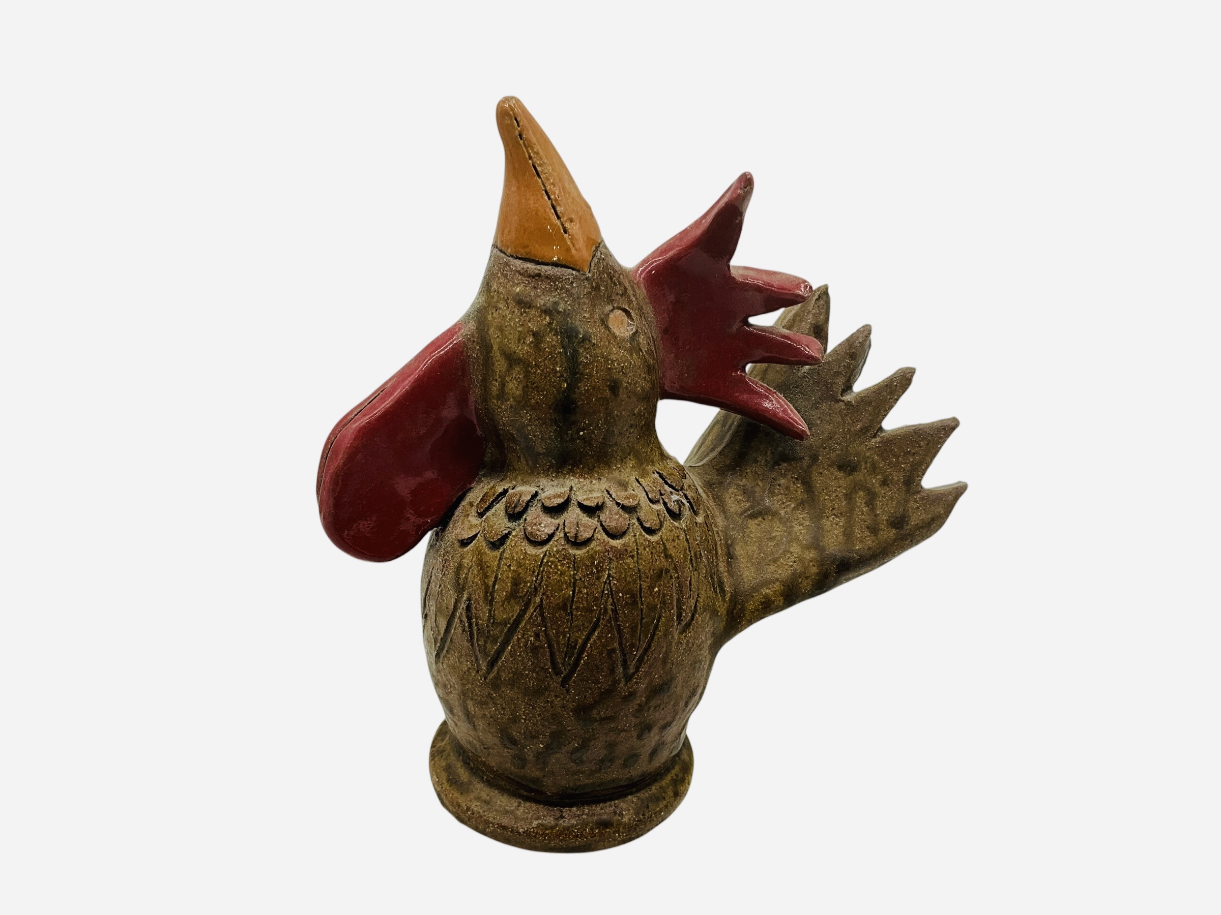 Daniel Boone Folk Pottery Rooster