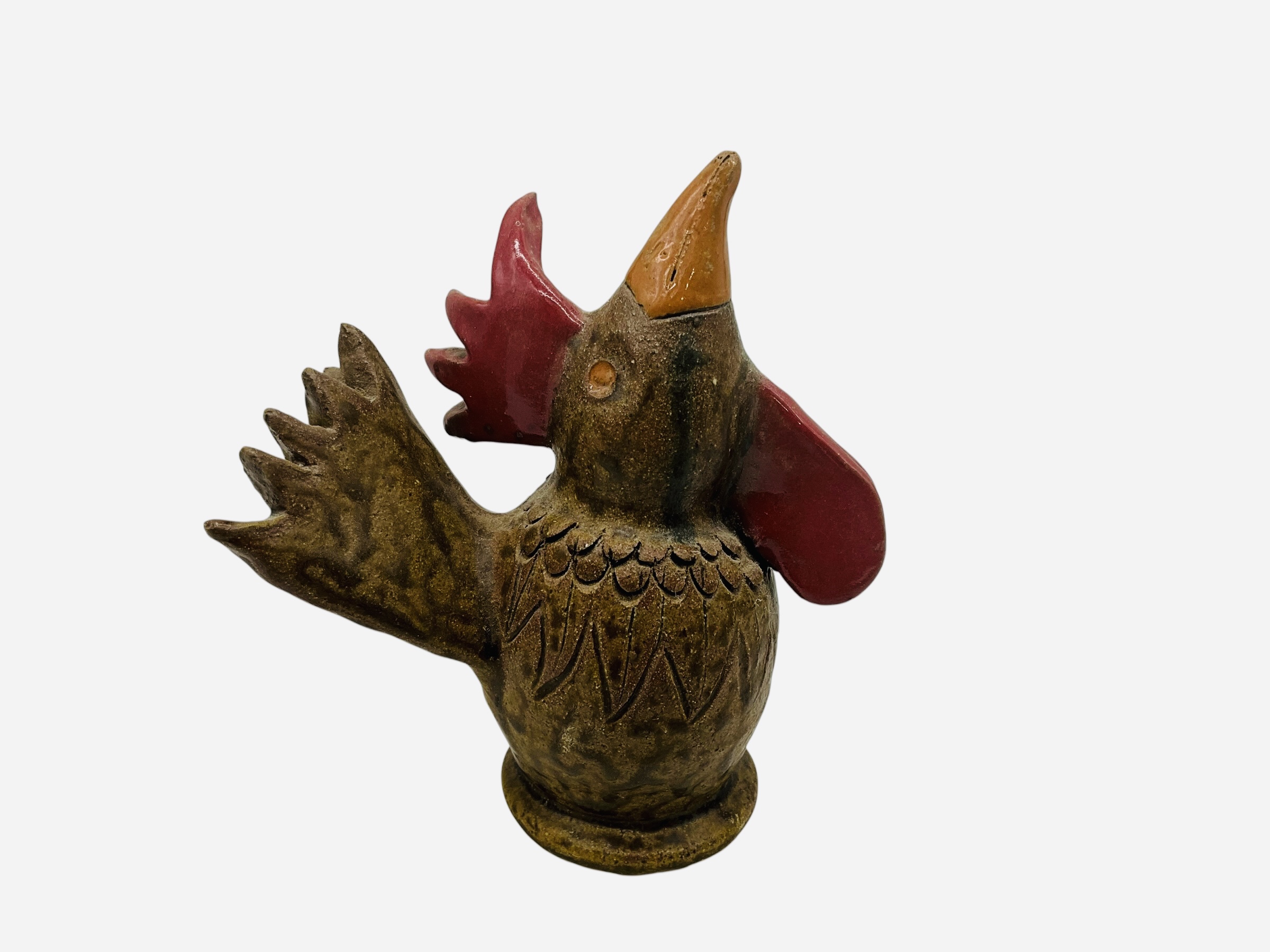 Daniel Boone Folk Pottery Rooster