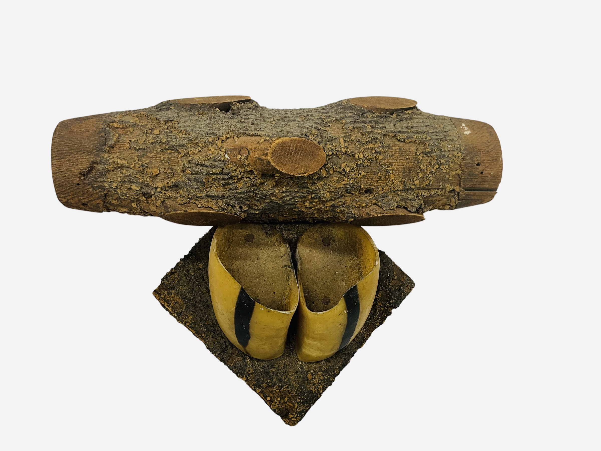Hand Made Primitive Animal Hoof Match Holder