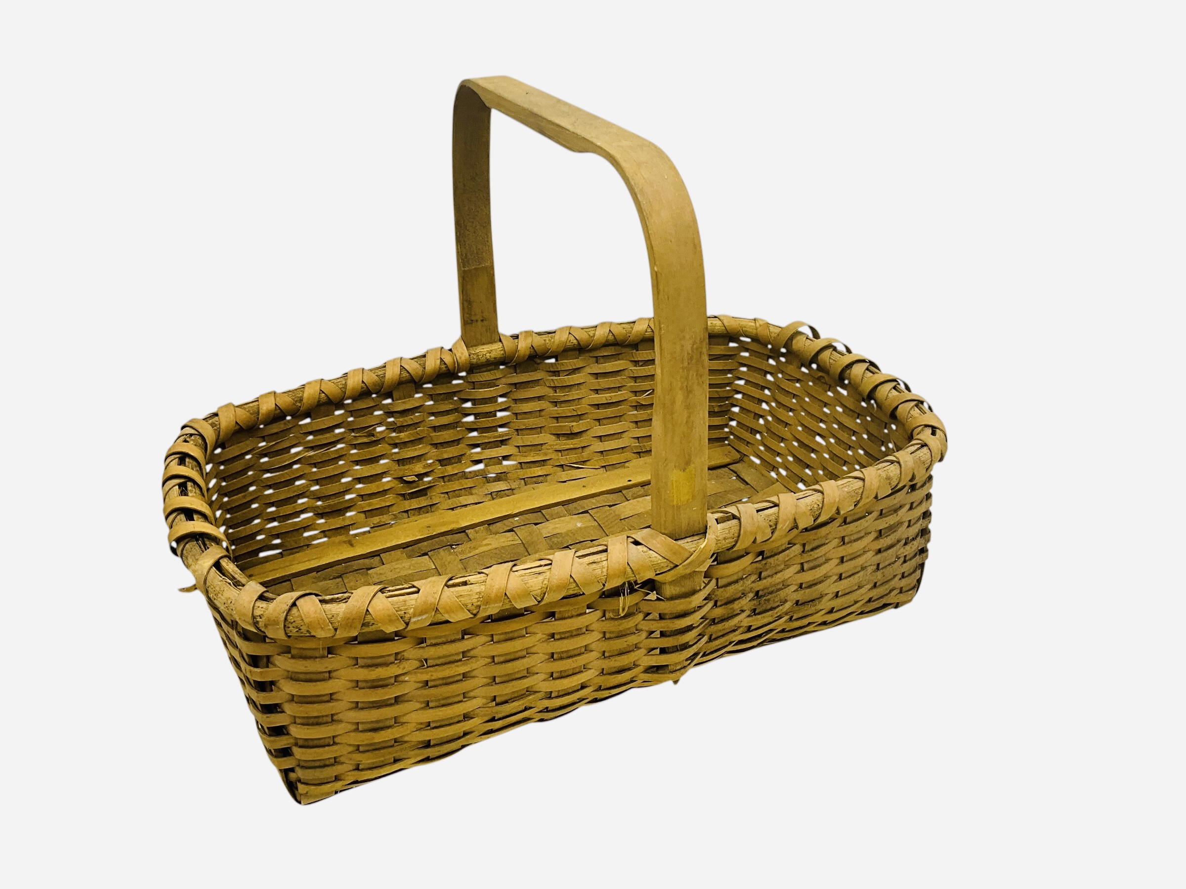 Rectangular Oak Split Basket