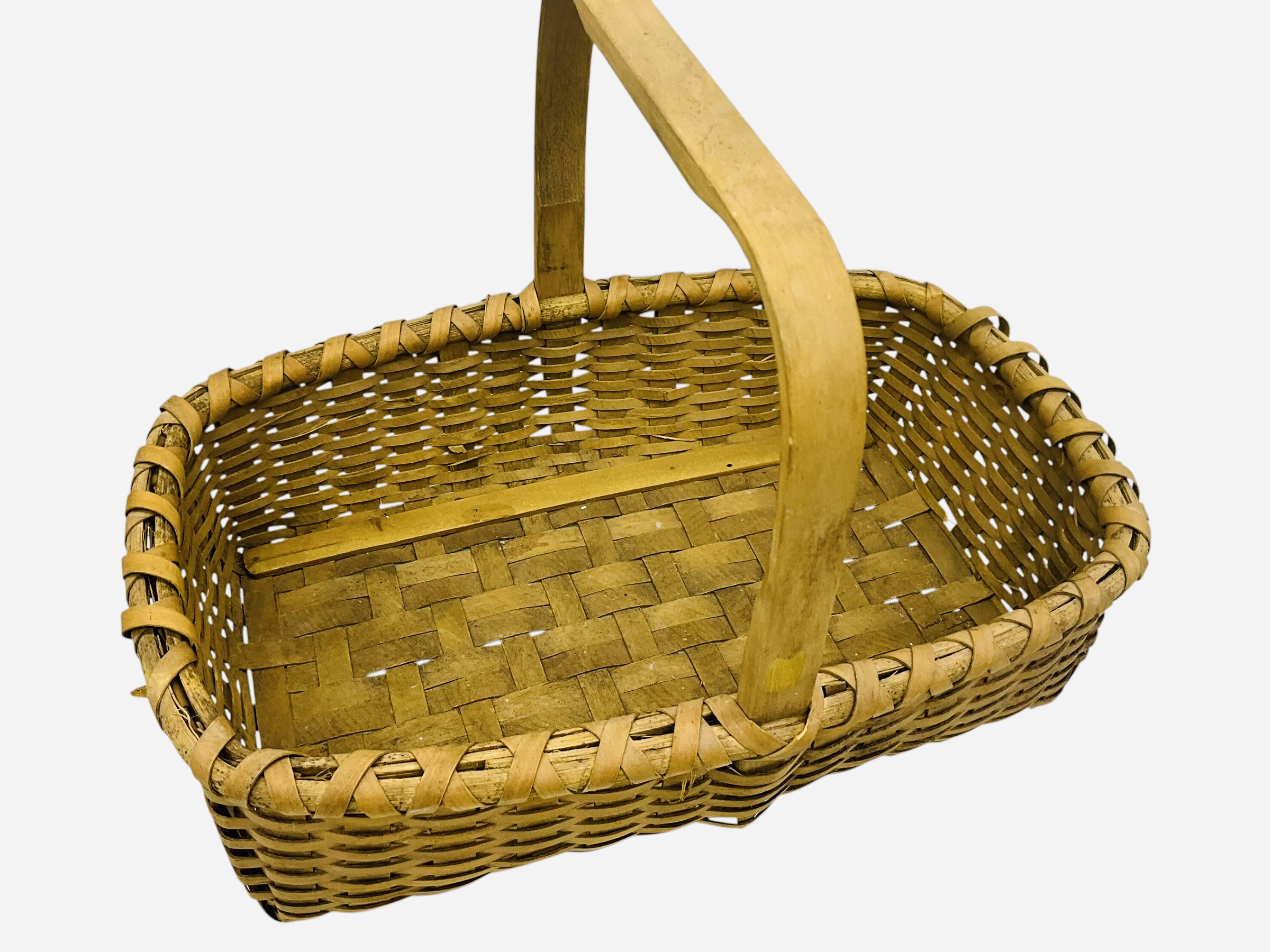 Rectangular Oak Split Basket