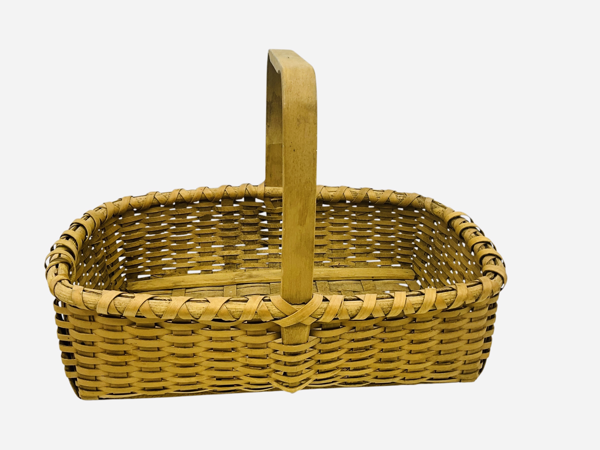 Rectangular Oak Split Basket