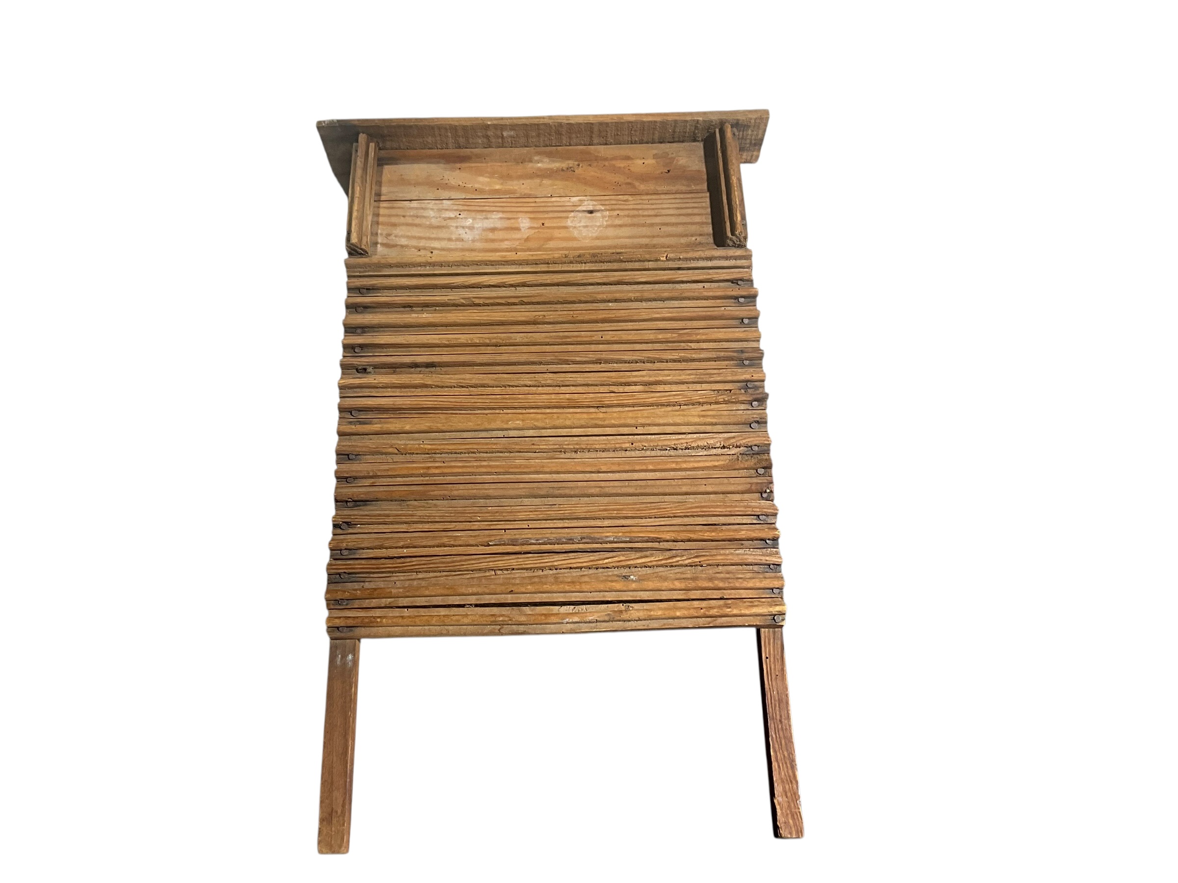 Antique Primitive Wooden Washboard