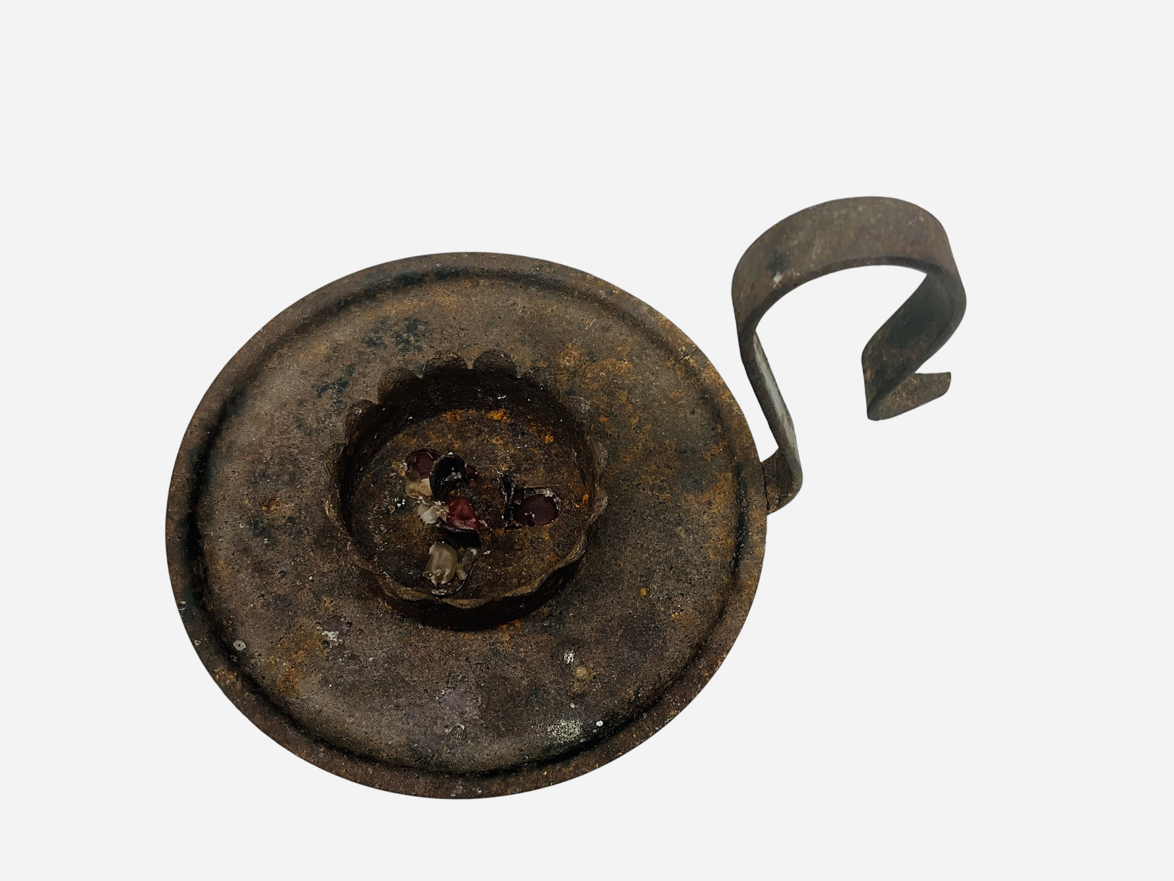 Vintage Wrought Iron Candle Holder