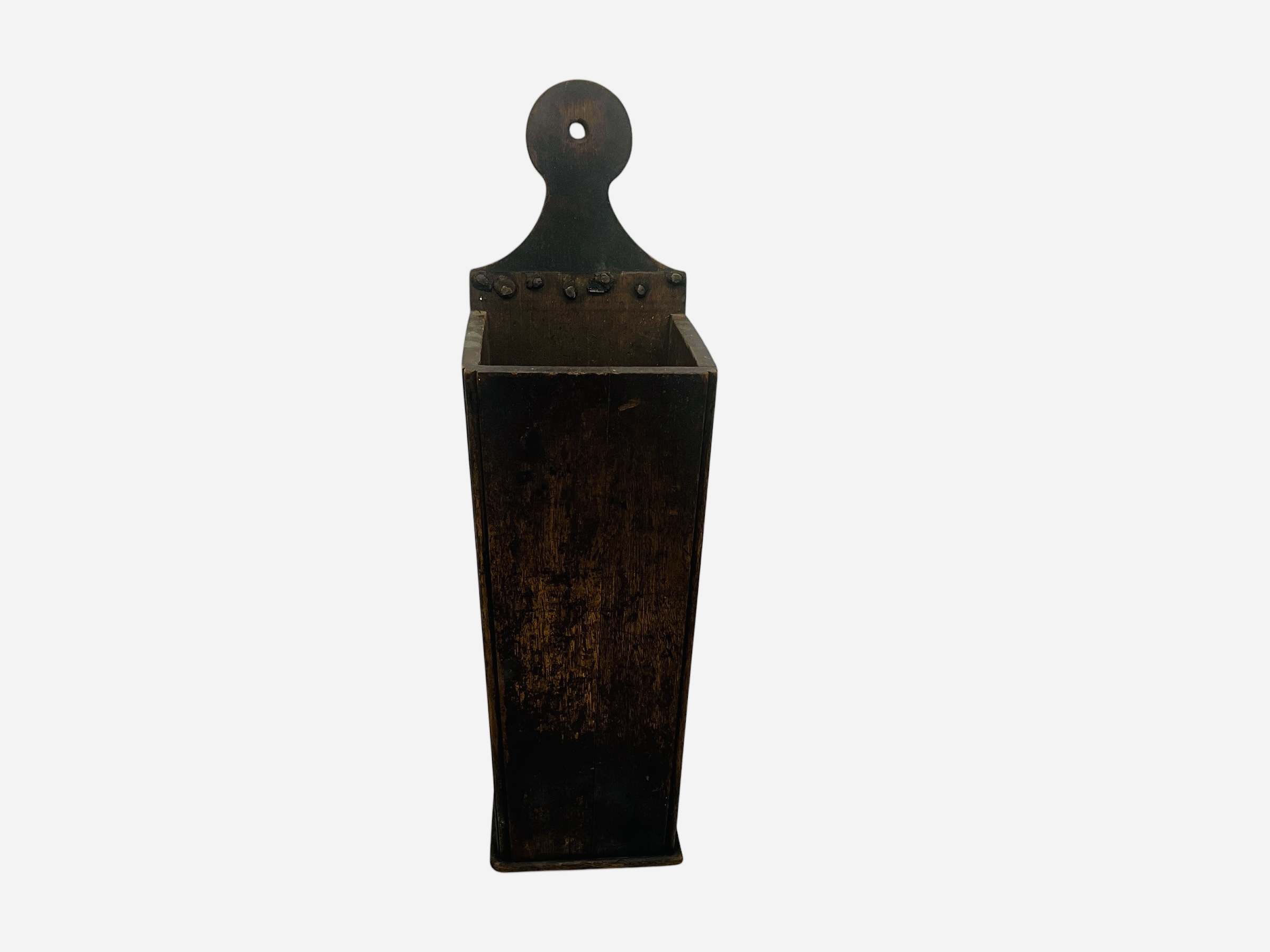 Early Wooden Primitive Candle Box