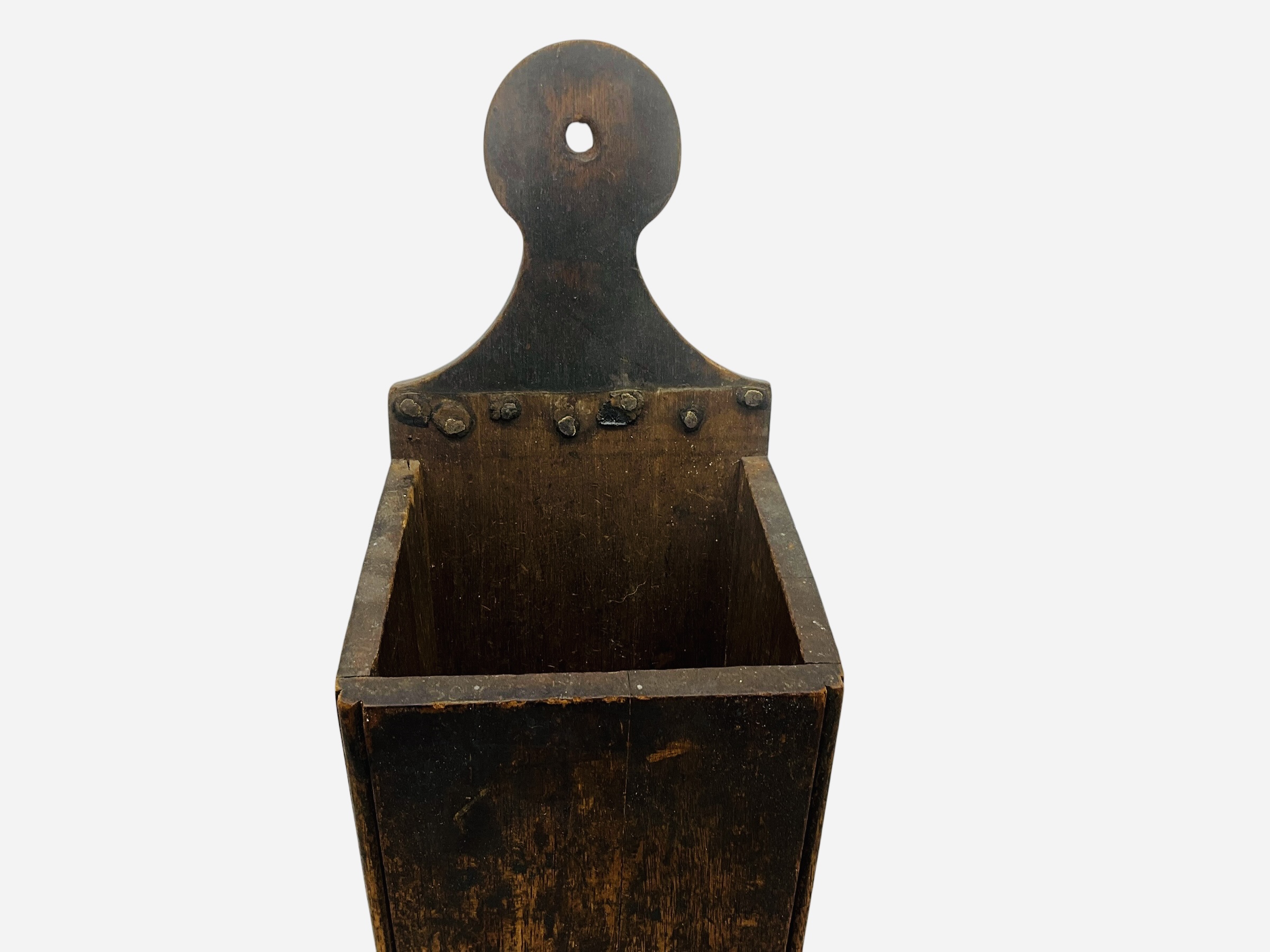 Early Wooden Primitive Candle Box