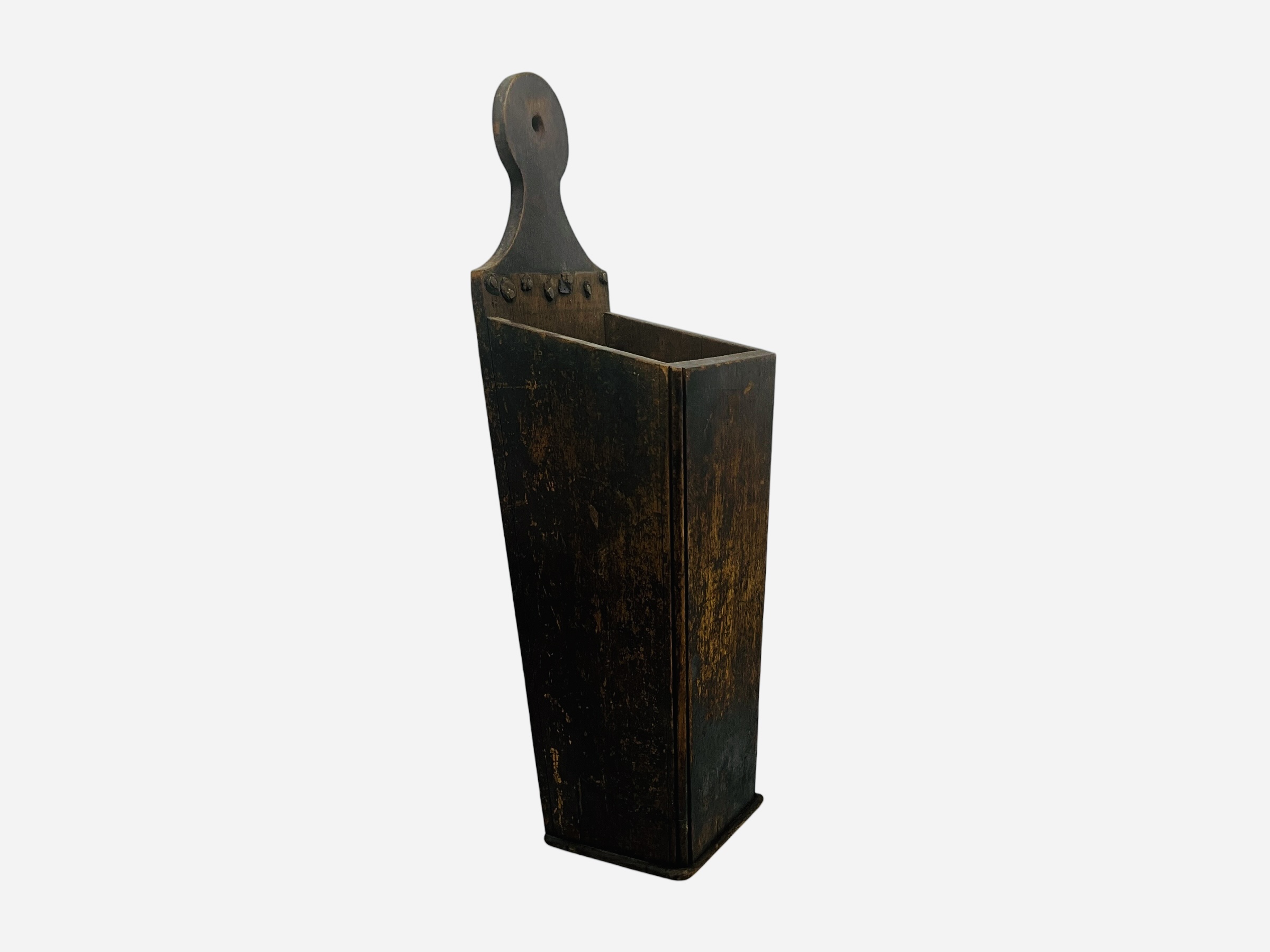 Early Wooden Primitive Candle Box