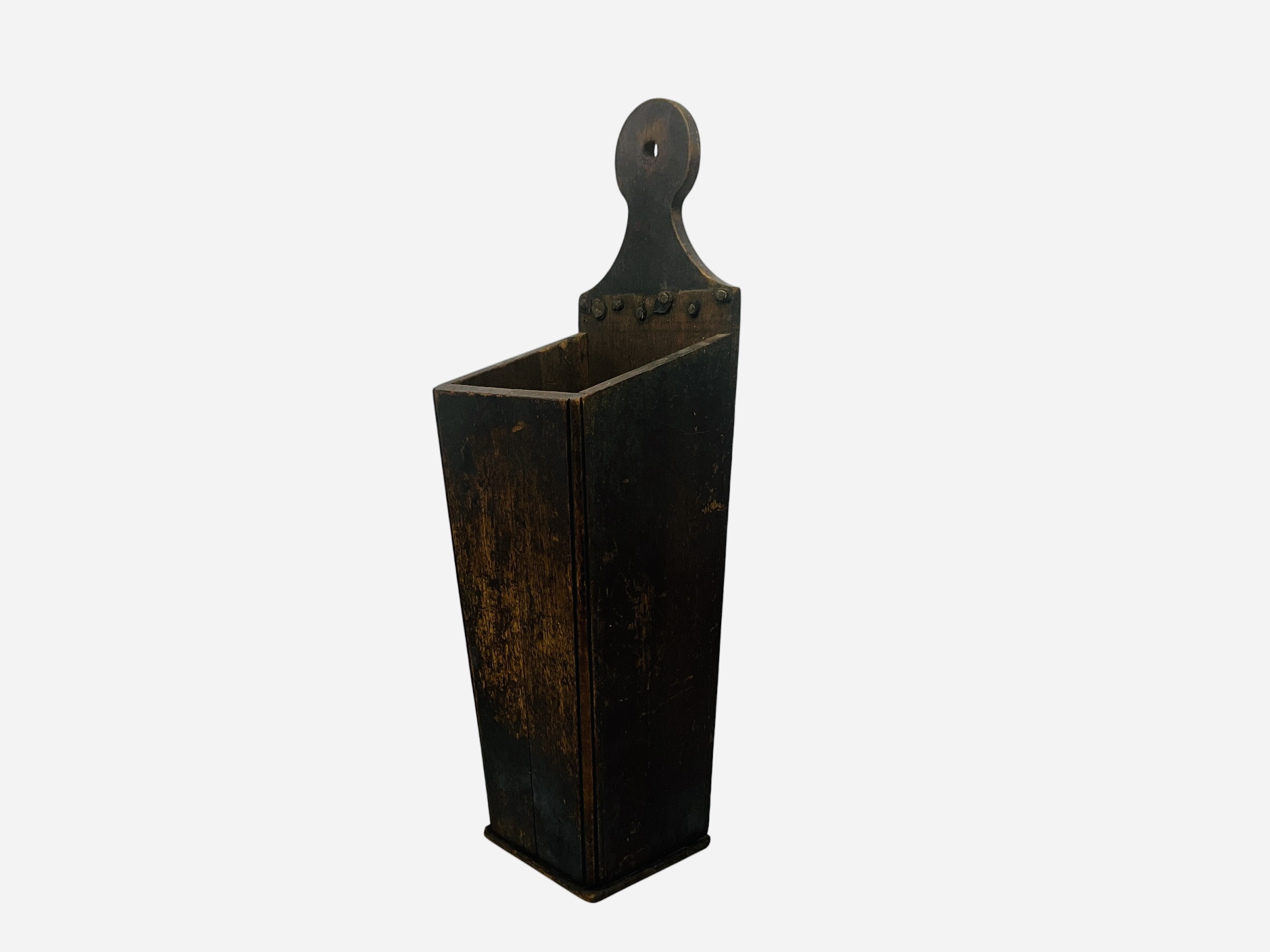 Early Wooden Primitive Candle Box