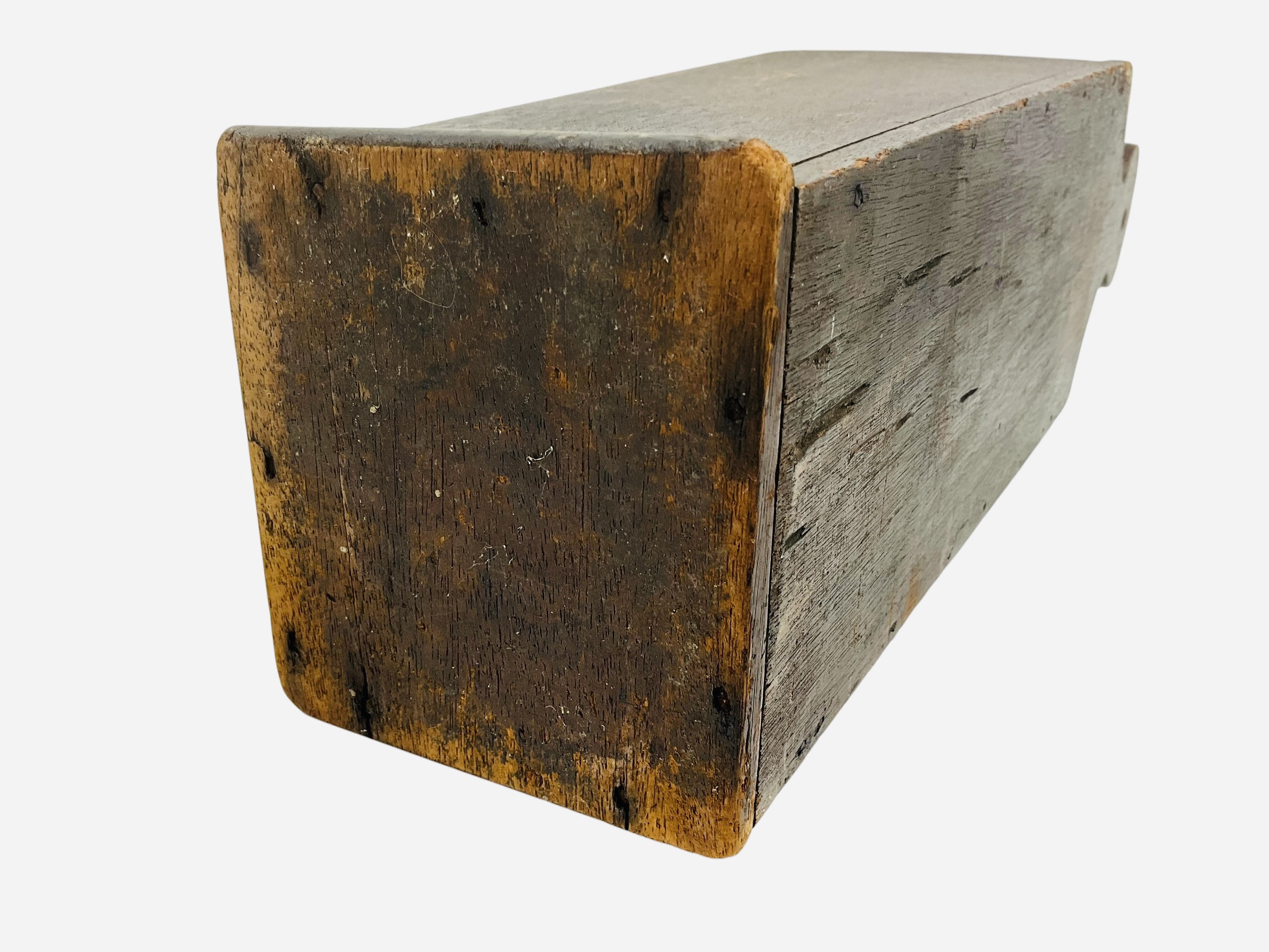 Early Wooden Primitive Candle Box