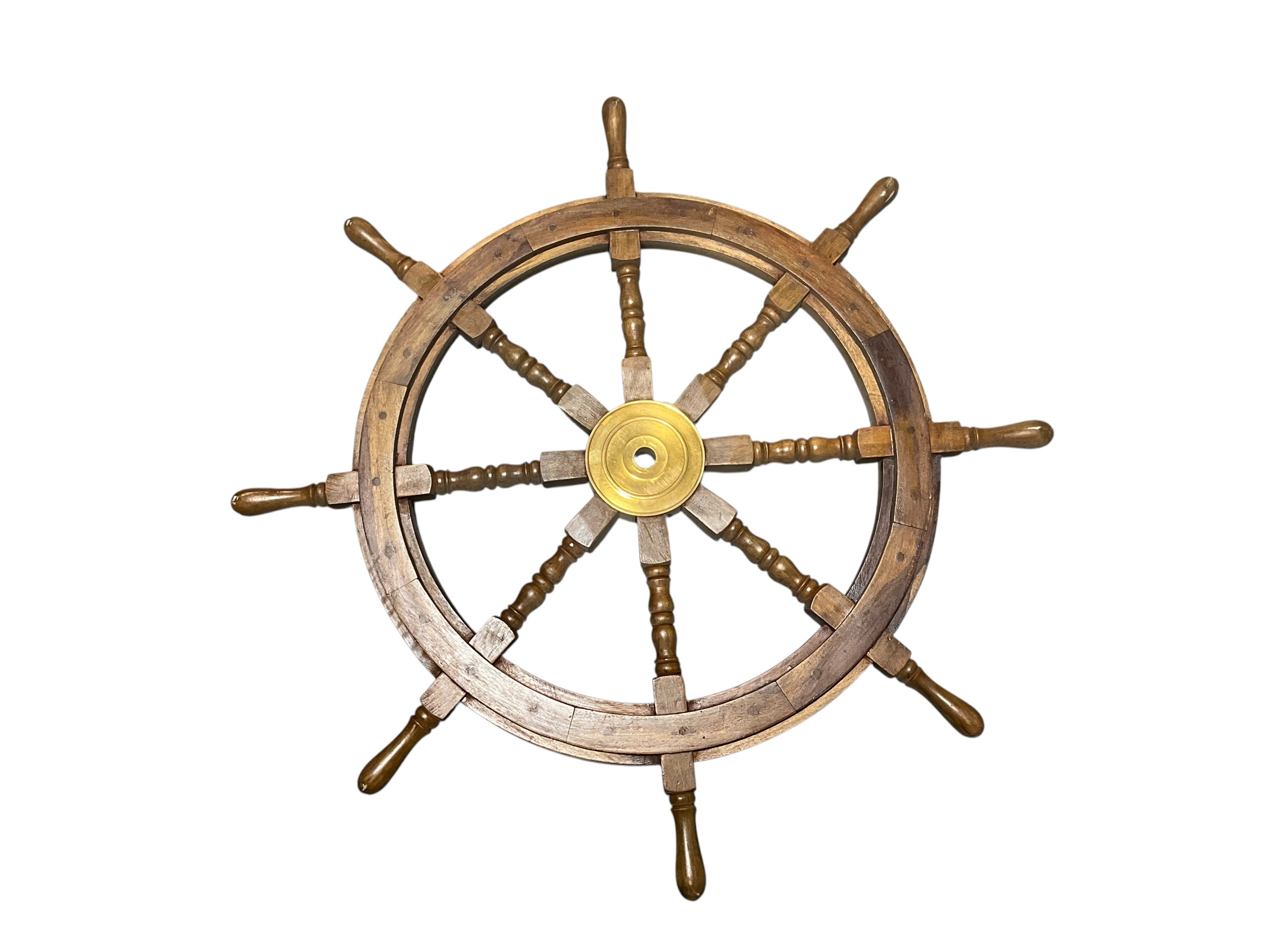 Large Wooden Ships Wheel