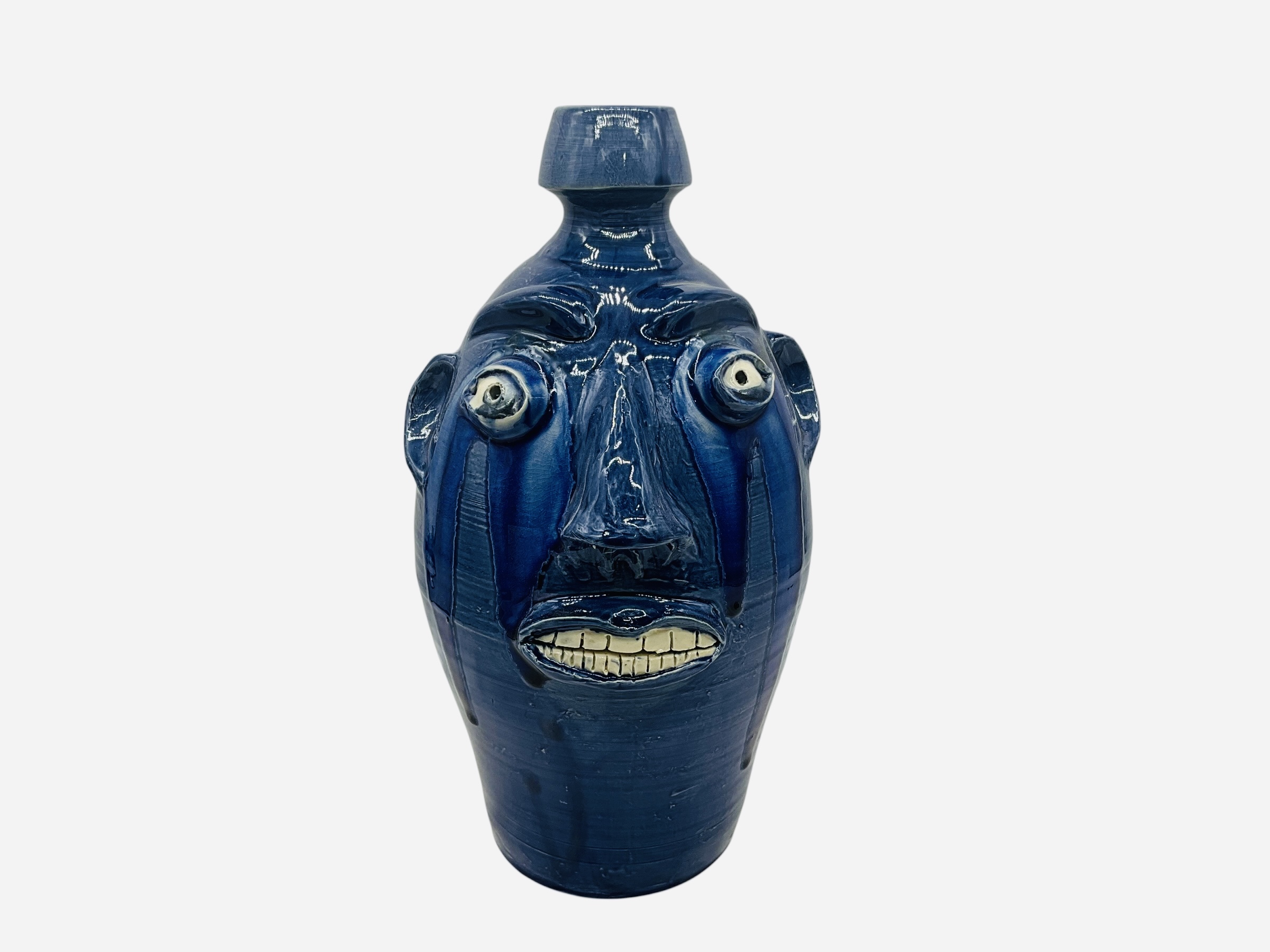Randy Tobias Blue Face Jug