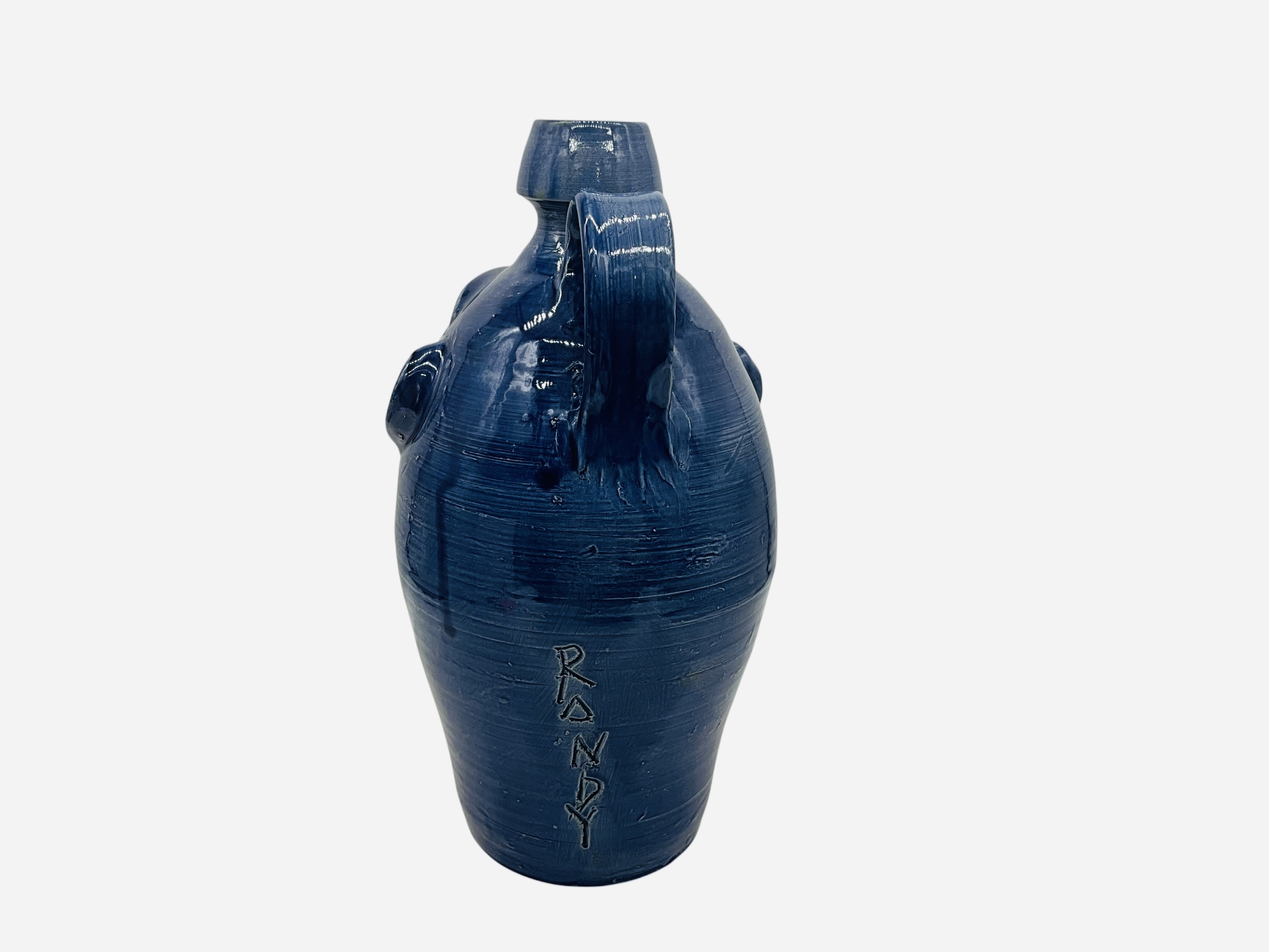 Randy Tobias Blue Face Jug