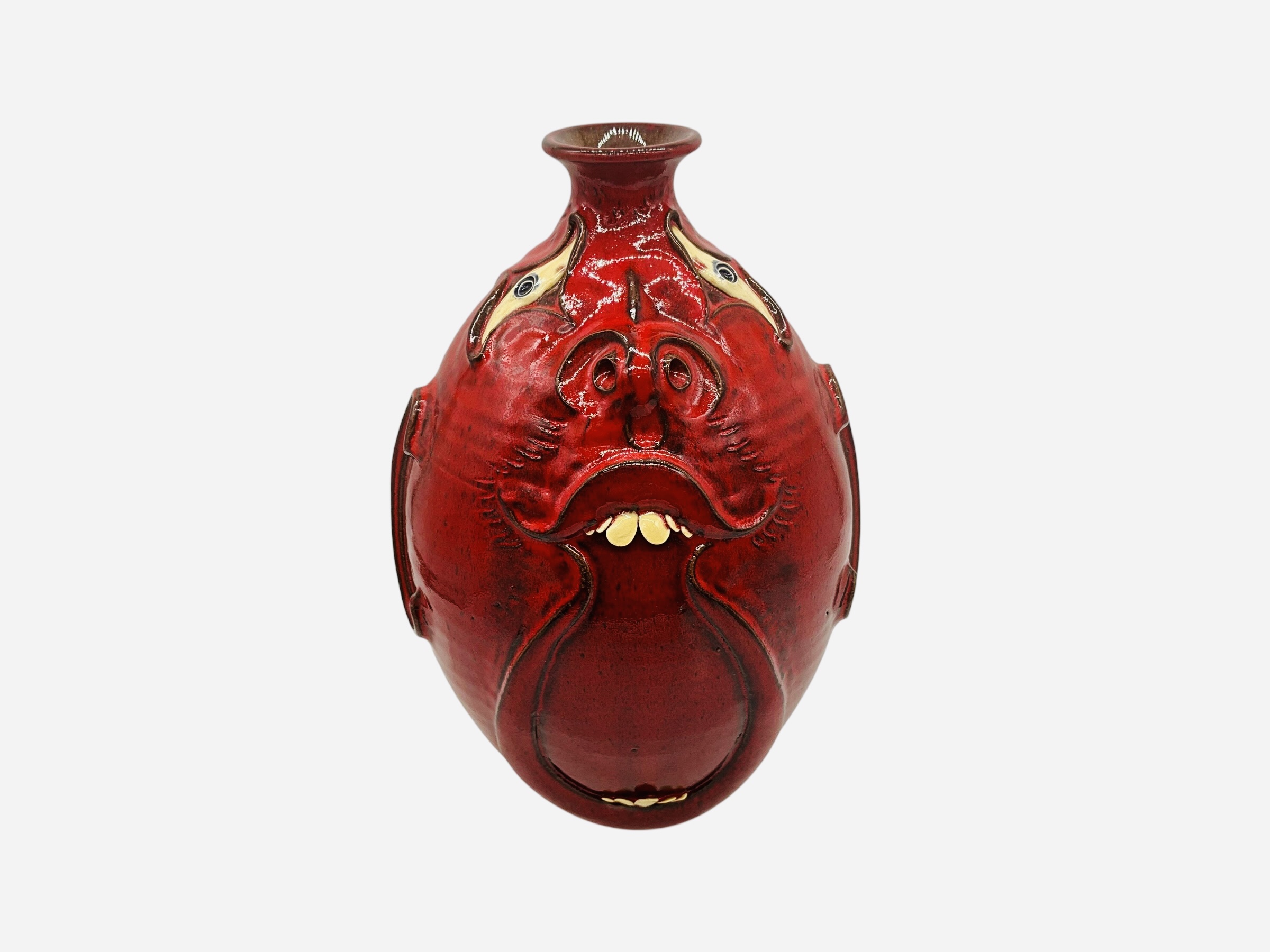 Roger Corn Red Face Jug