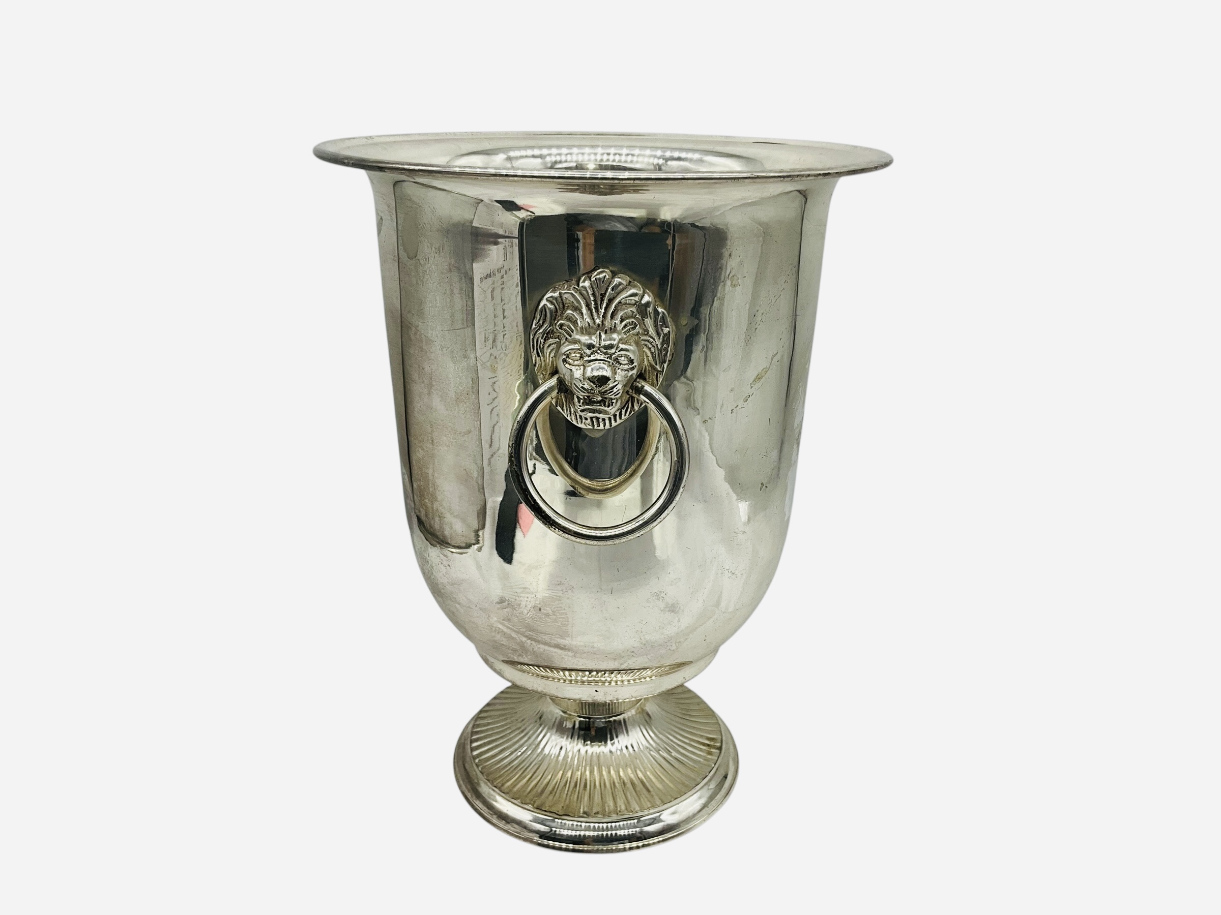 Silver Plate Ice Champagne Bucket