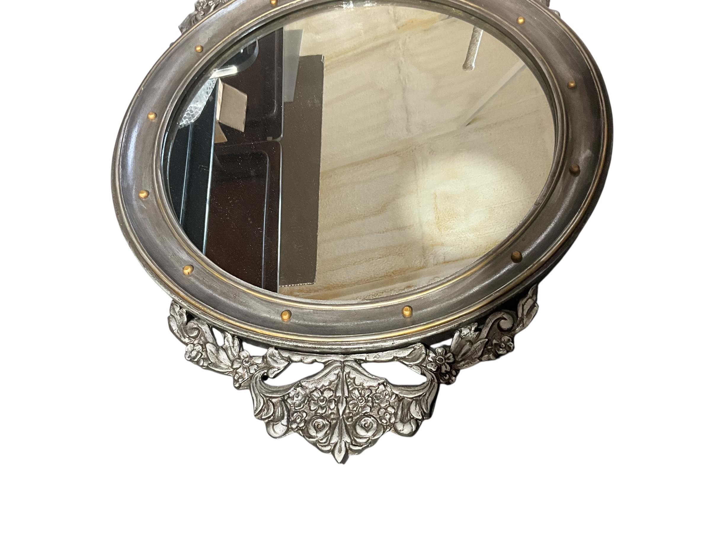 Vintage Wood Framed Eagle Mirror