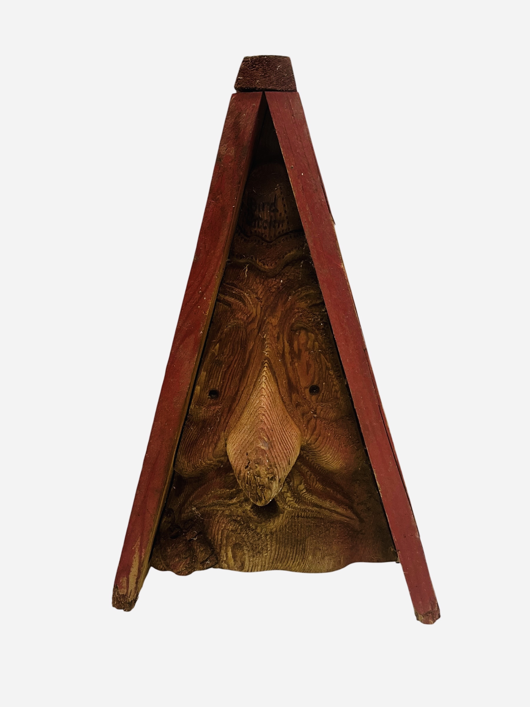 Carved Wood Spirit 'Bird Watchin' Birdhouse