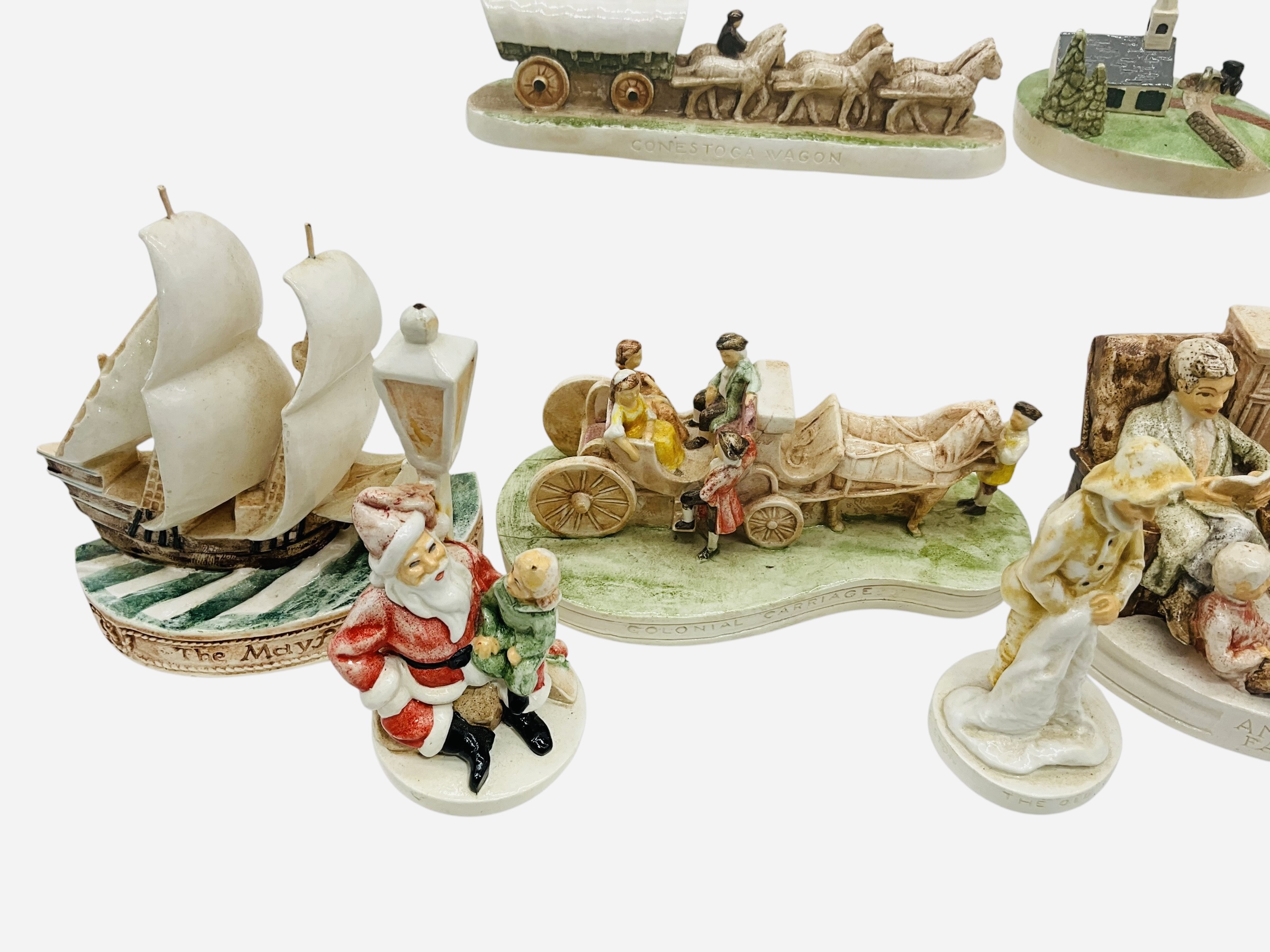 Lot Of 13 Sebastian Miniatures Hand Painted Figurines