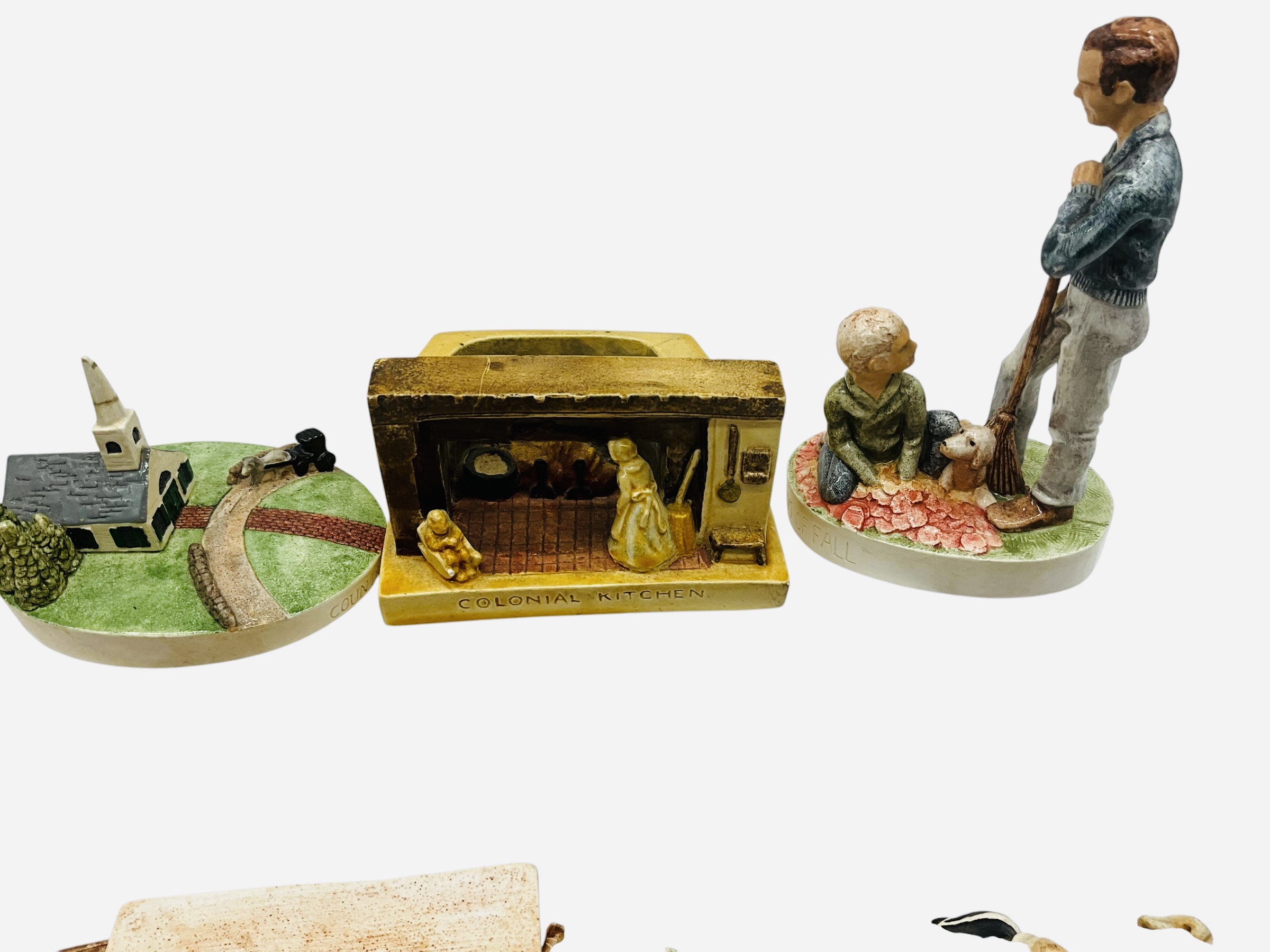 Lot Of 13 Sebastian Miniatures Hand Painted Figurines