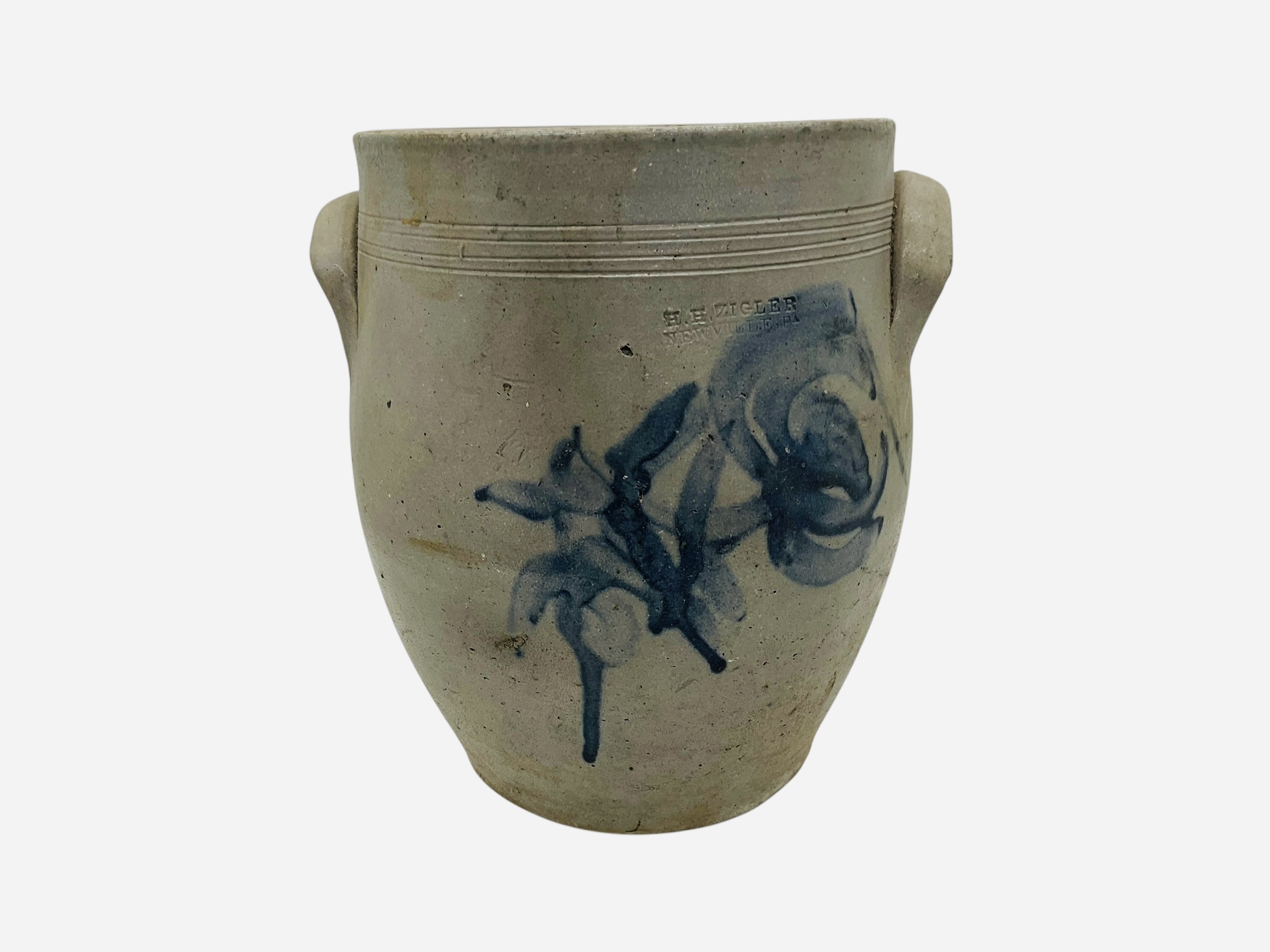 H.H. Zigler Newville, PA Stoneware Crock