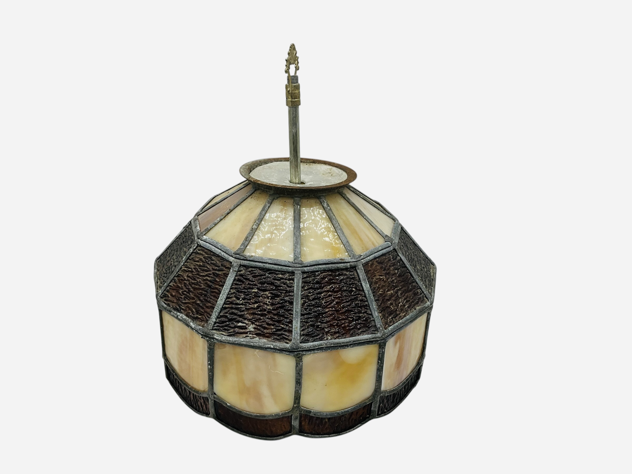 Vintage Leaded Stained Glass Lamp Shade