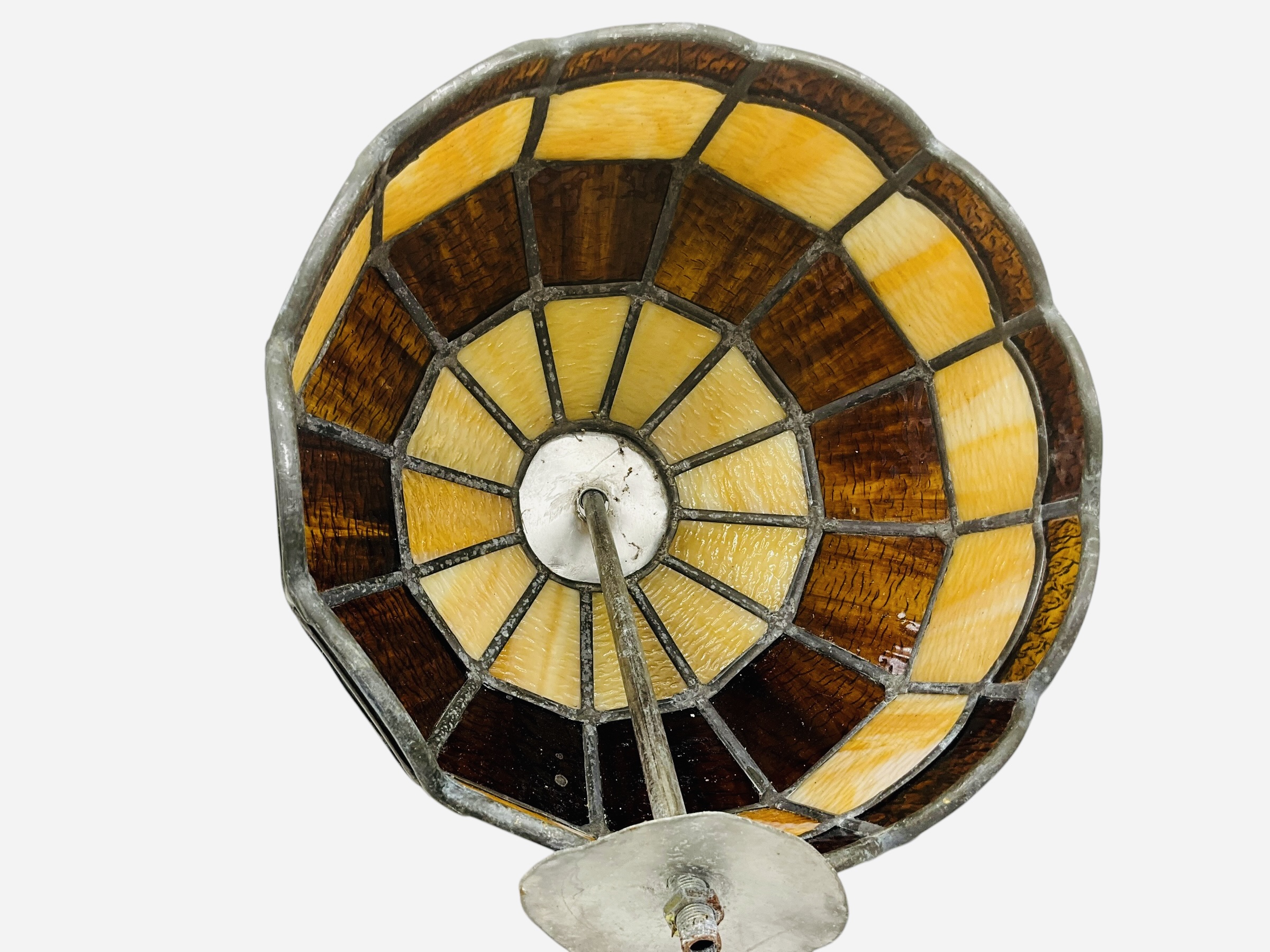Vintage Leaded Stained Glass Lamp Shade