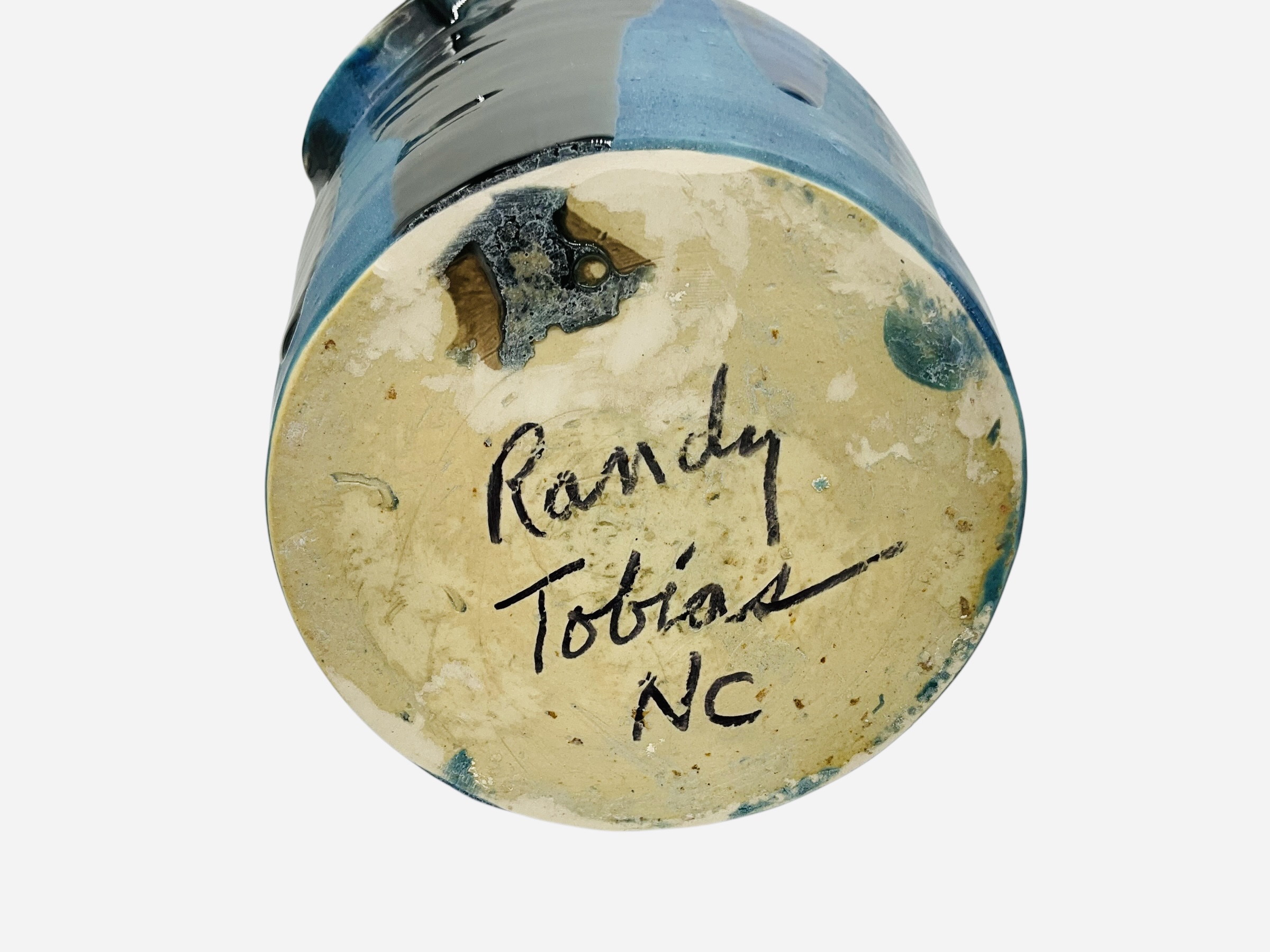 Randy Tobias Blue Face Jug