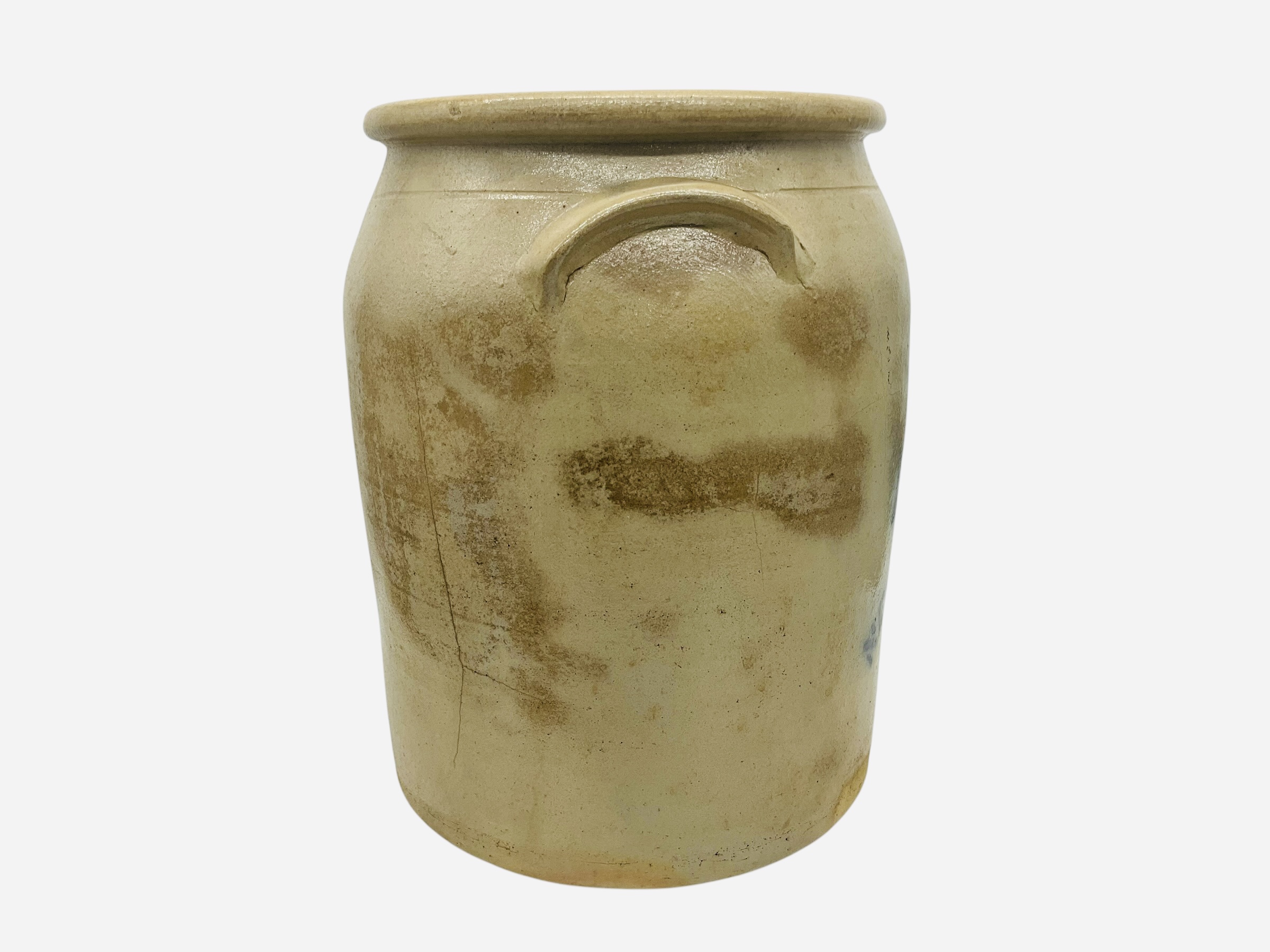 Elverson, Sherwood & Barker (E.S. & B.) New Brighton Pennsylvania Stoneware Crock