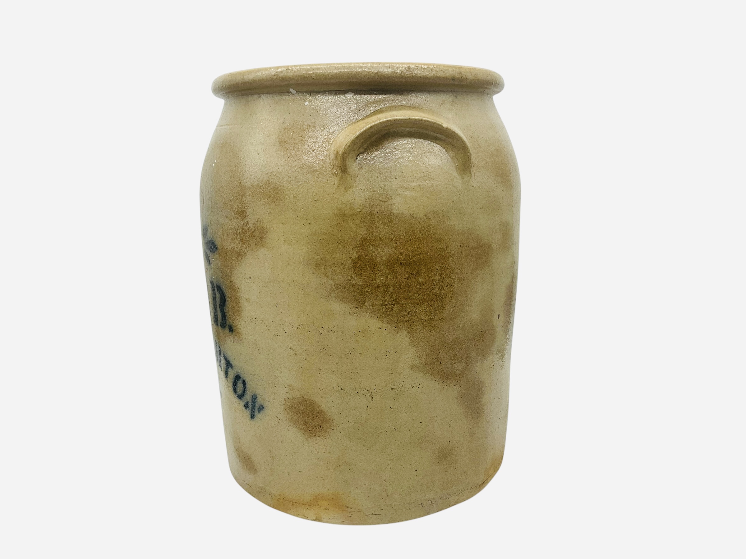 Elverson, Sherwood & Barker (E.S. & B.) New Brighton Pennsylvania Stoneware Crock