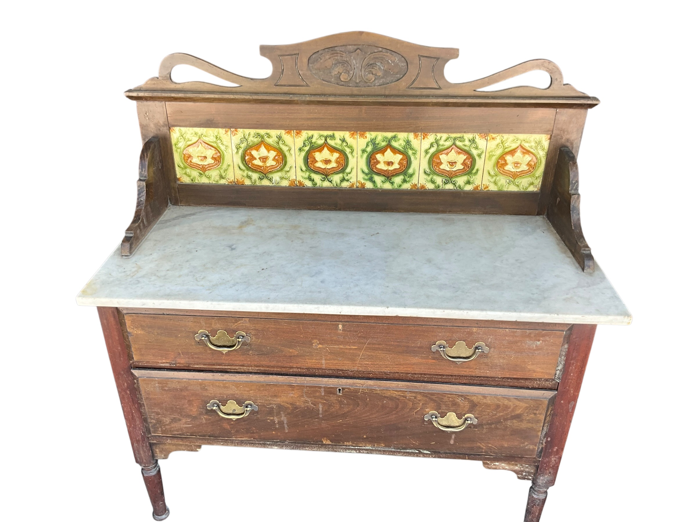 Antique Victorian Marble Top Wash Stand