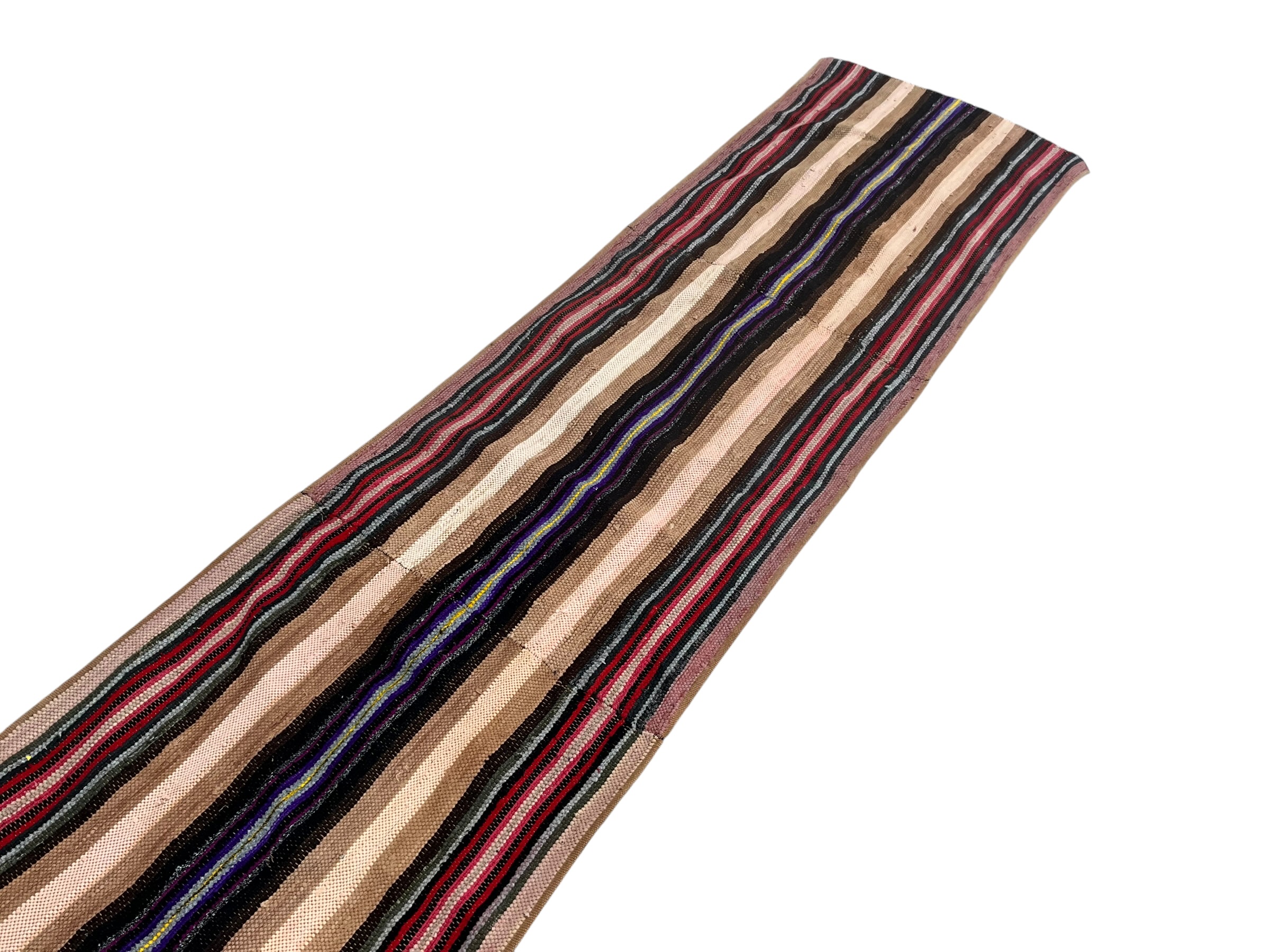 Handwoven Flat Weave Turkish Kilim Runner Rug