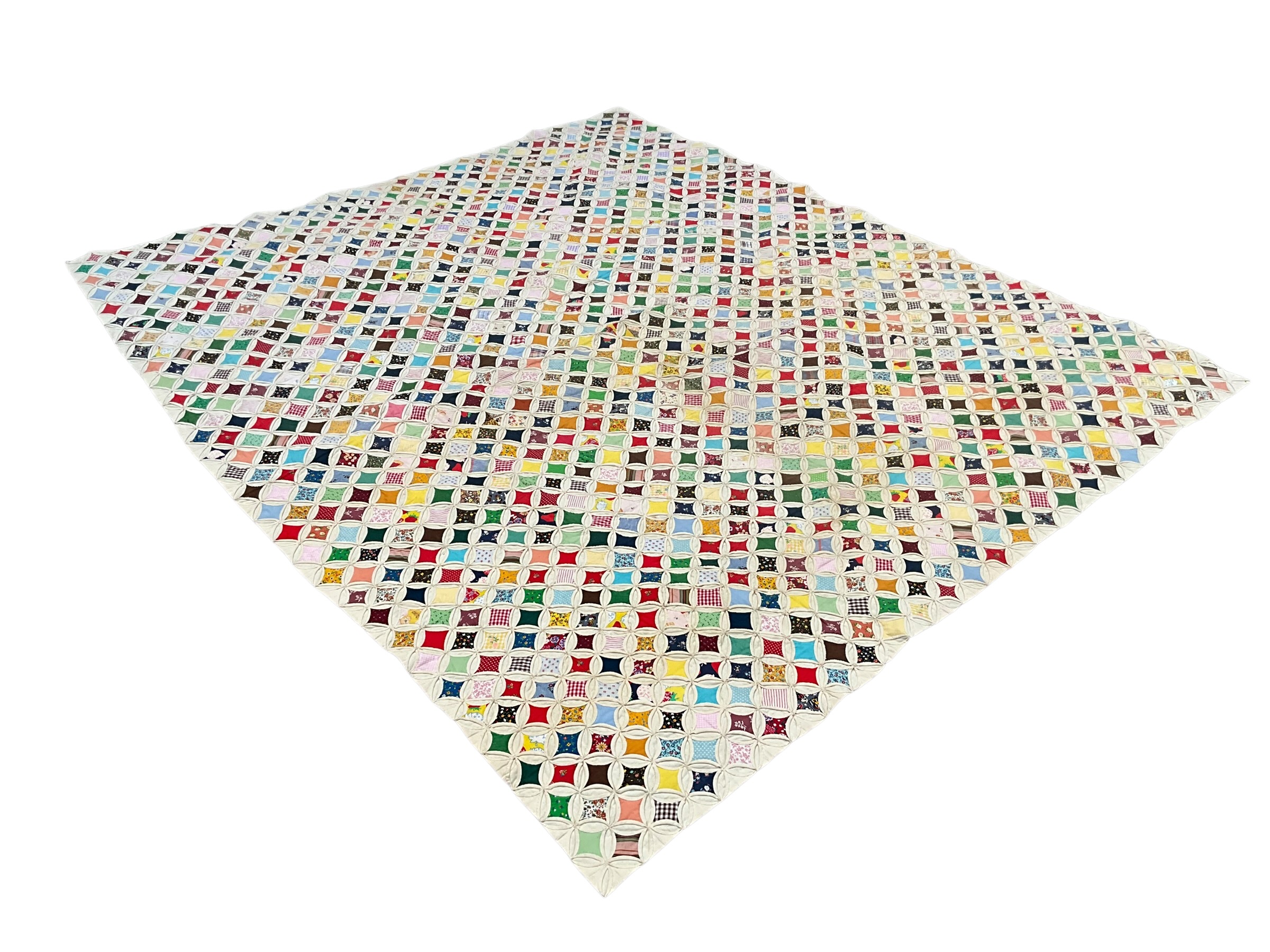 Cathedral Window Quilt Cornelia Ga With Makers Letter