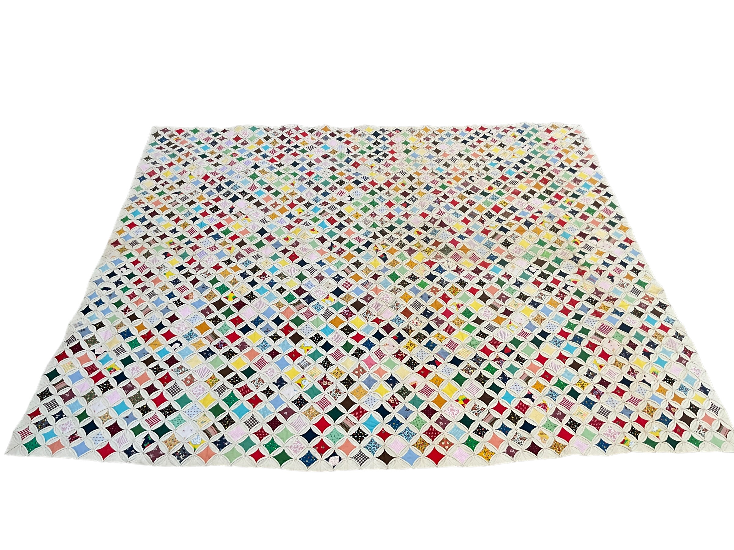 Cathedral Window Quilt Cornelia Ga With Makers Letter