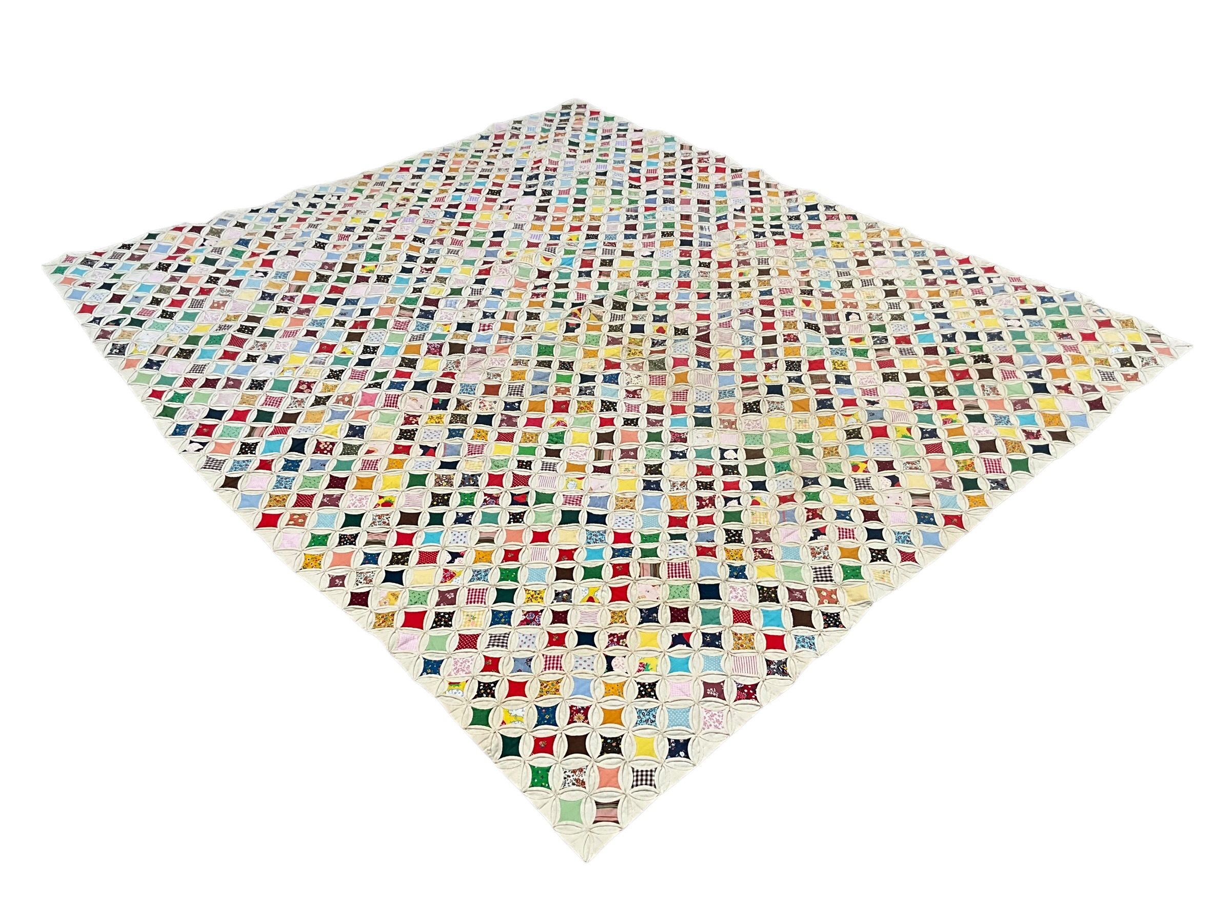 Cathedral Window Quilt Cornelia Ga With Makers Letter