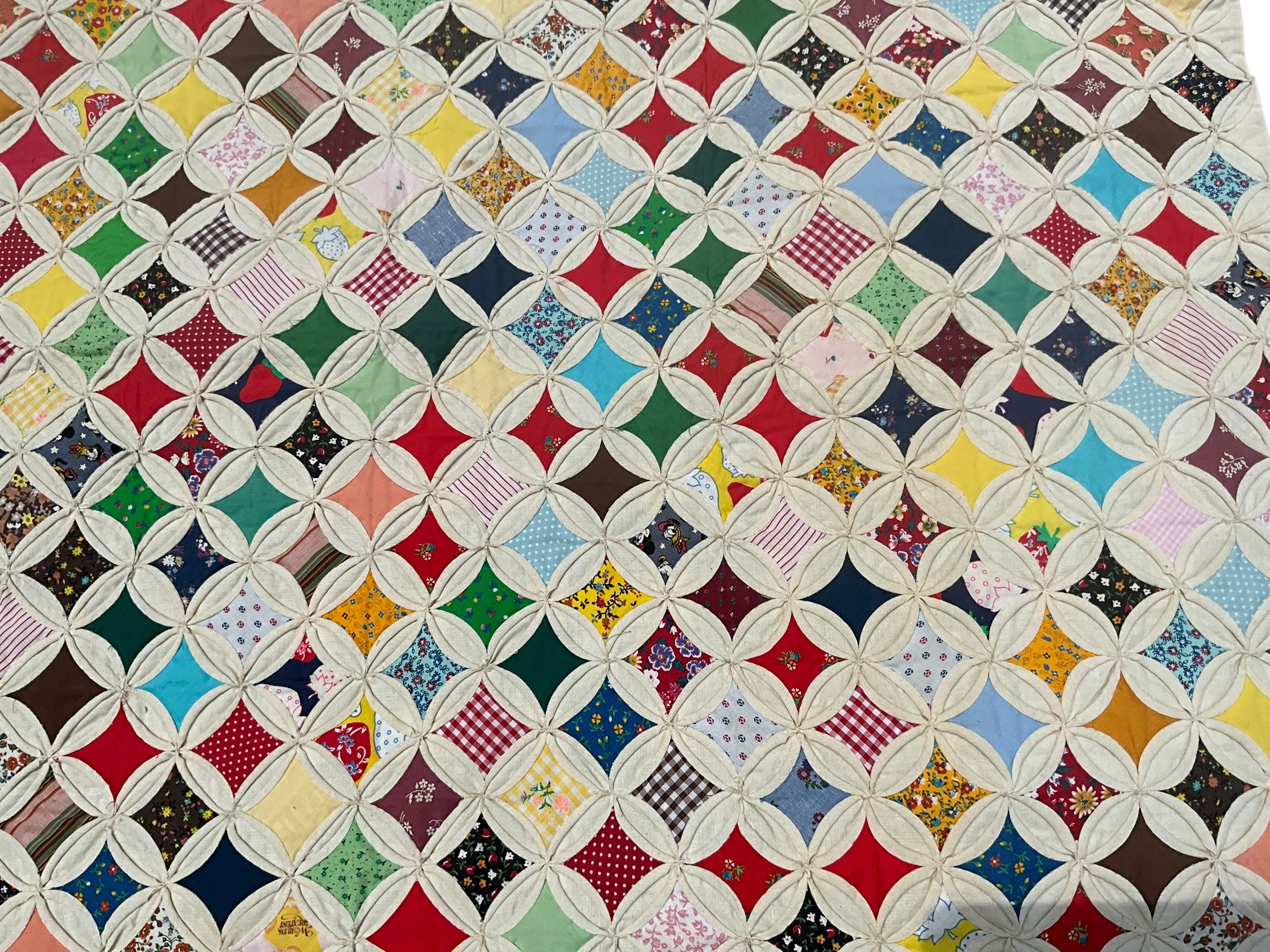 Cathedral Window Quilt Cornelia Ga With Makers Letter