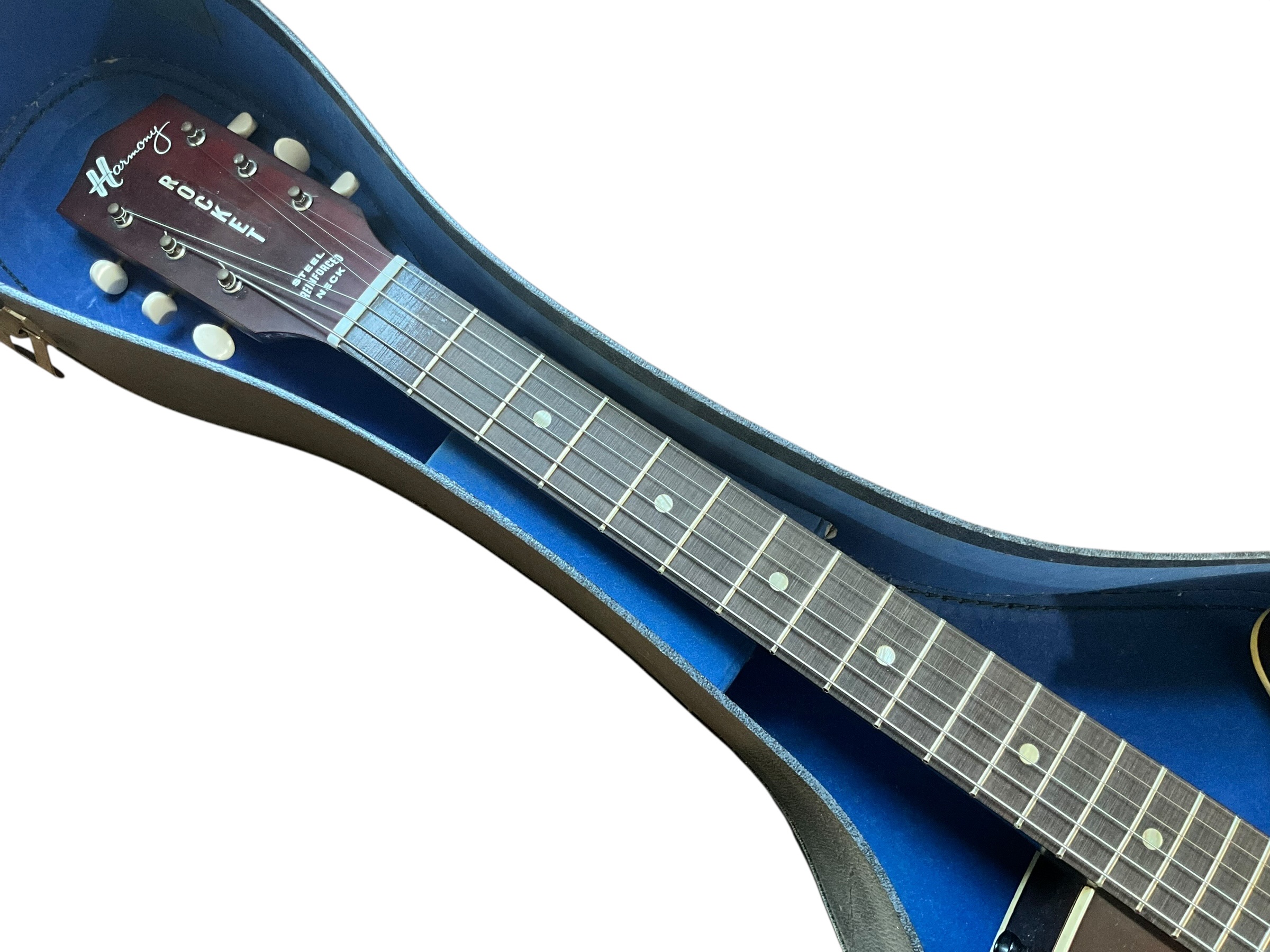 Harmony Rocket H59 Guitar - Sunburst Red