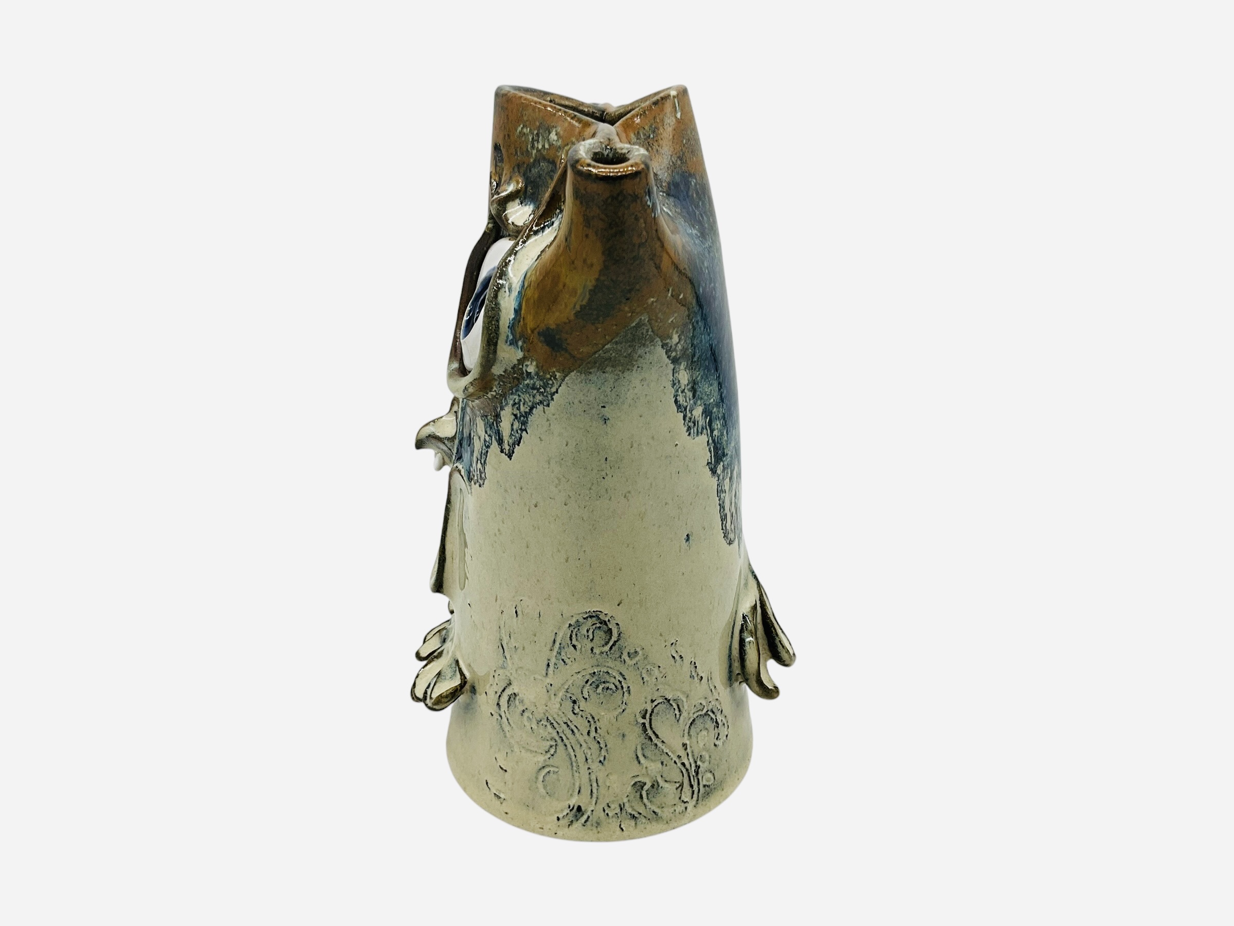 Unique Jonathan & Megan Corn Pottery Owl