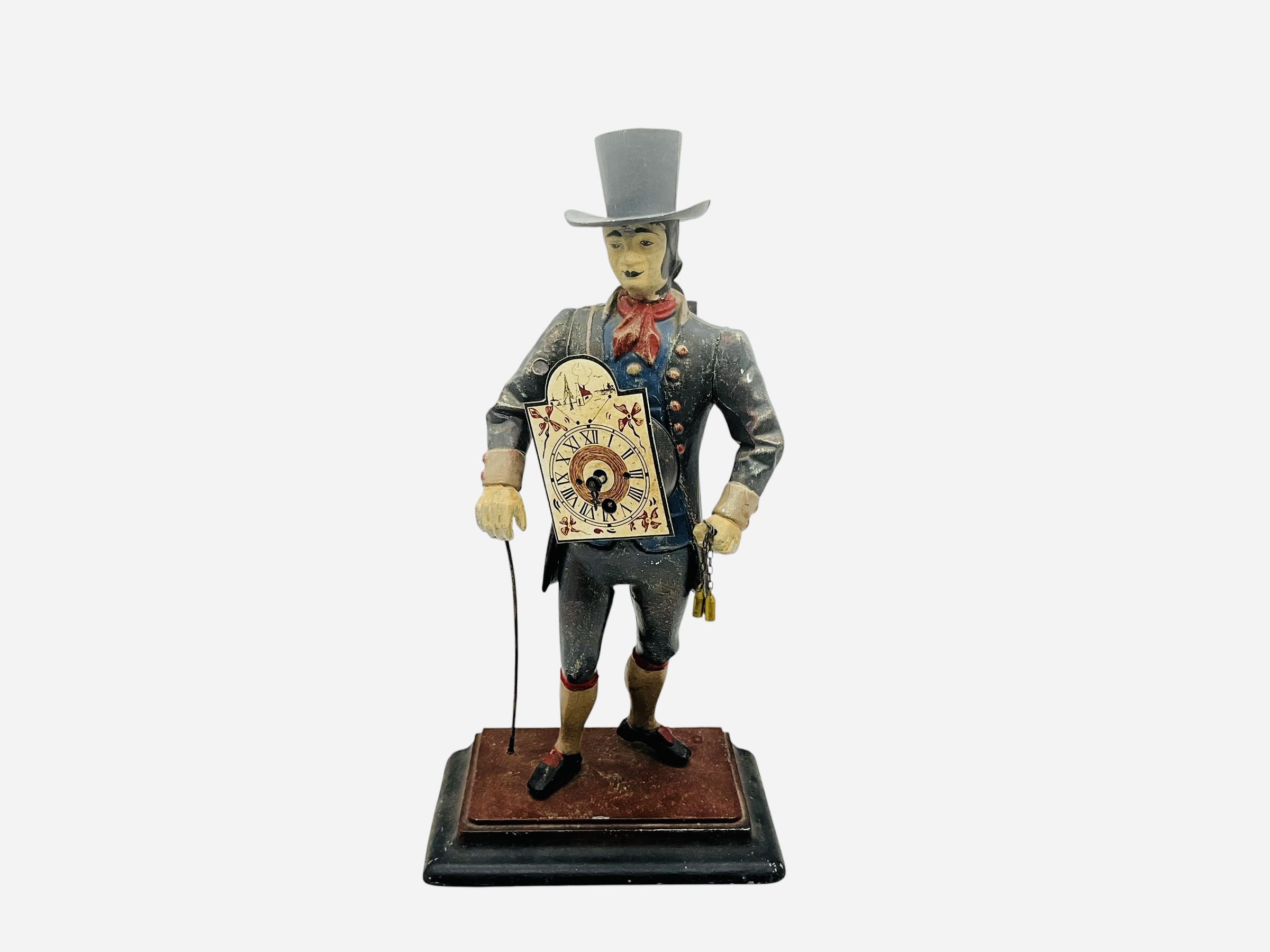 JVE Cast Iron Clock Man Peddler