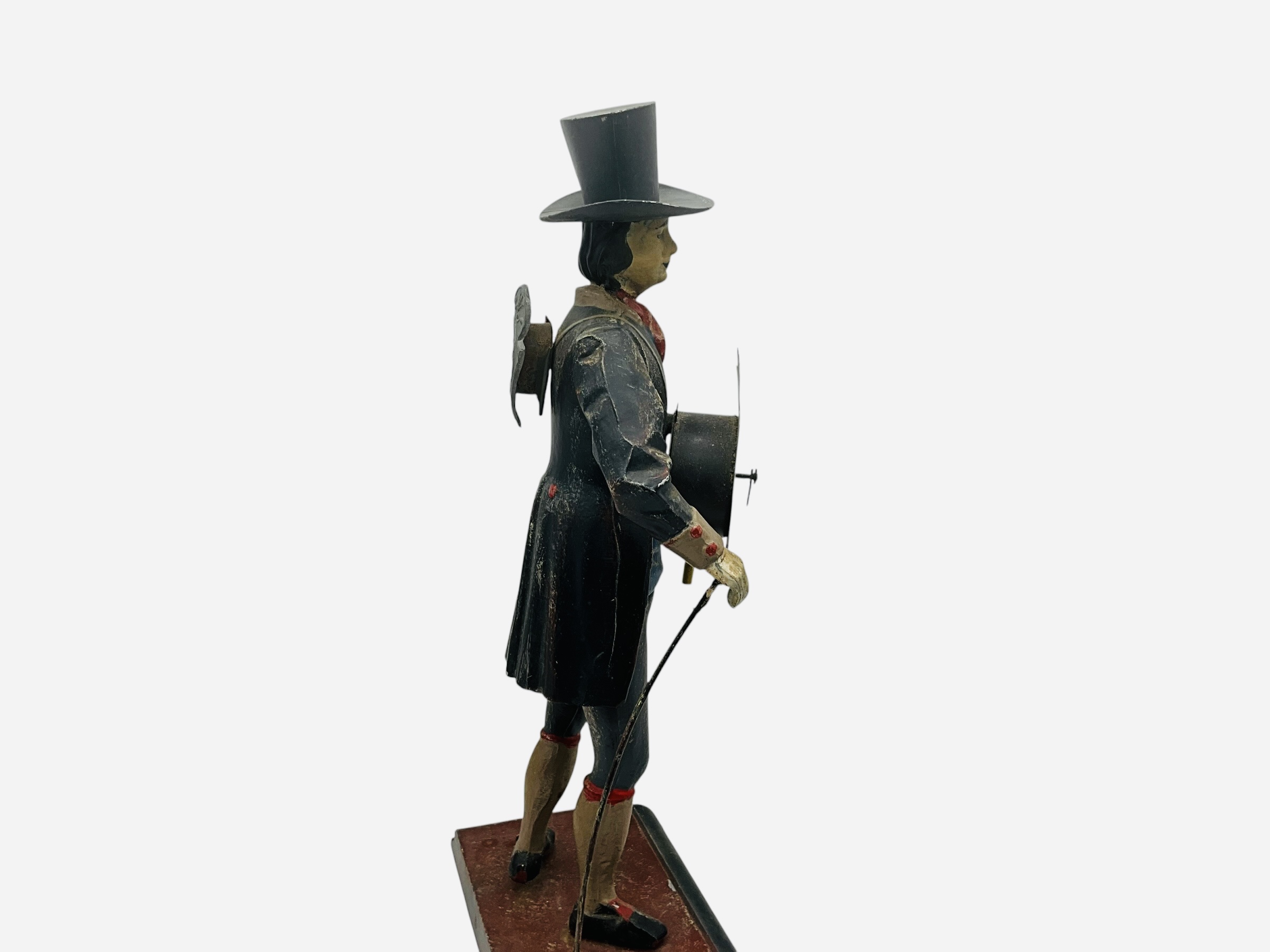 JVE Cast Iron Clock Man Peddler