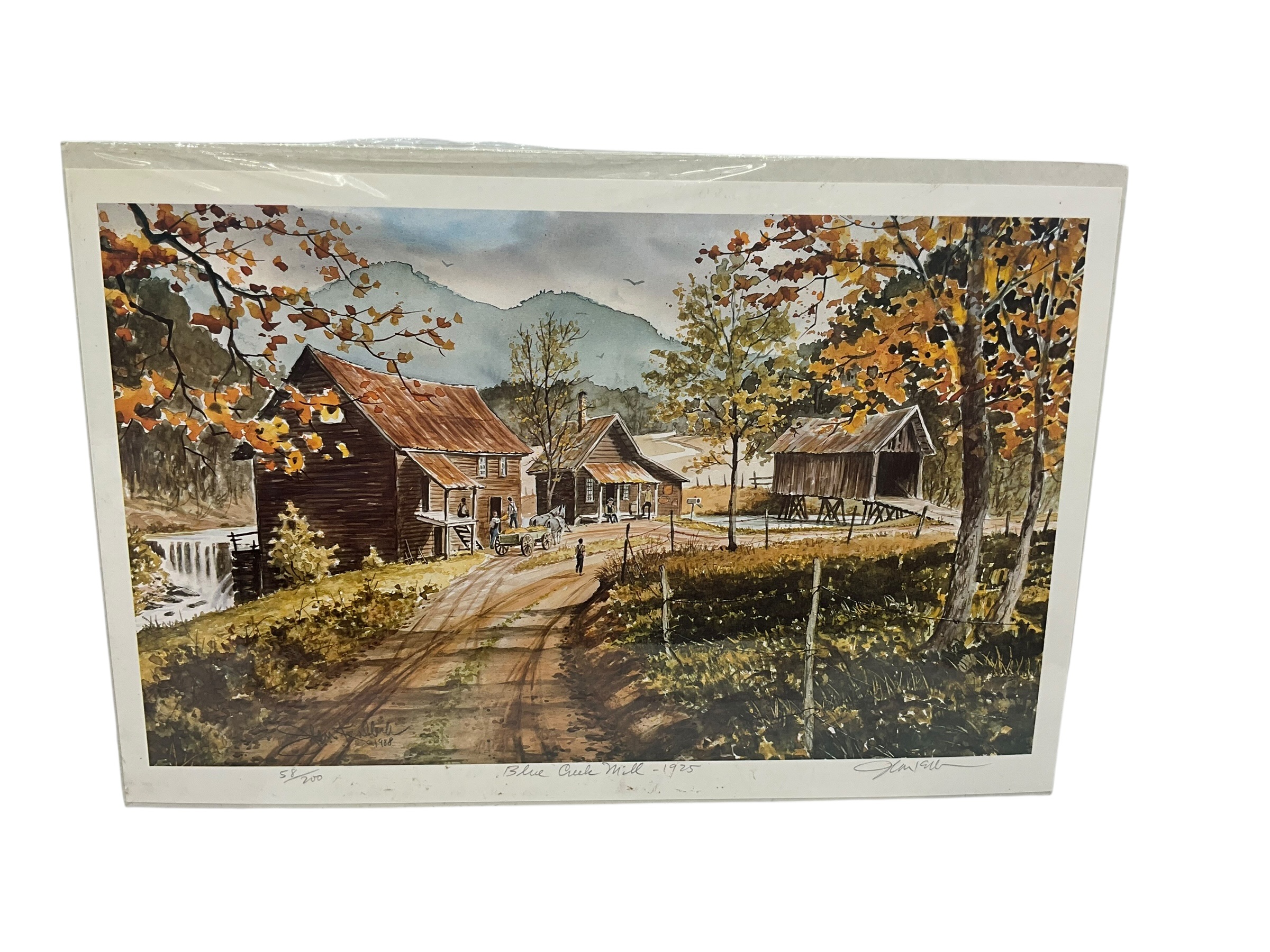 John Kollock Print - Blue Creek Mill 1925