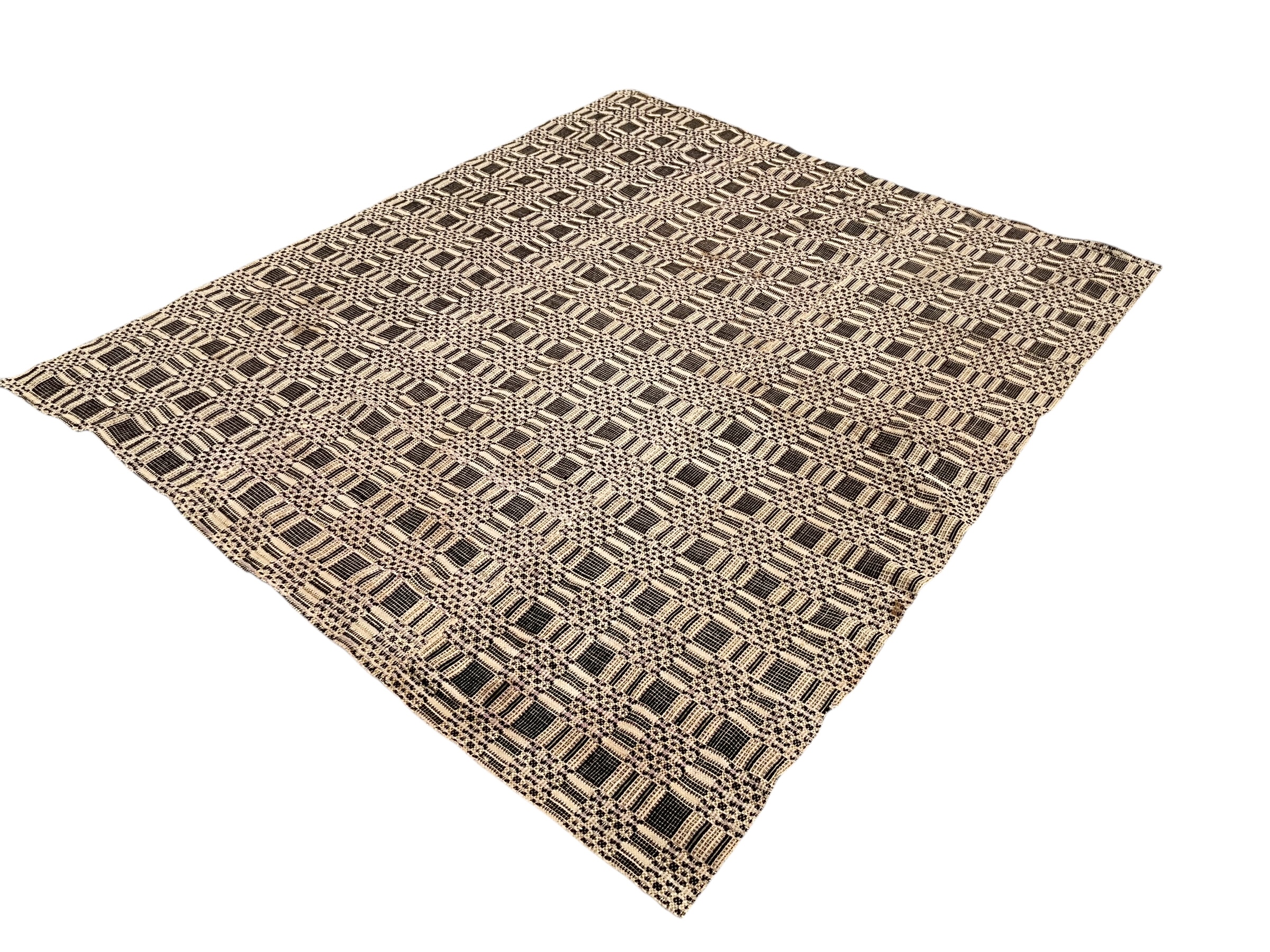 Awesome 1800’s Wool Coverlet