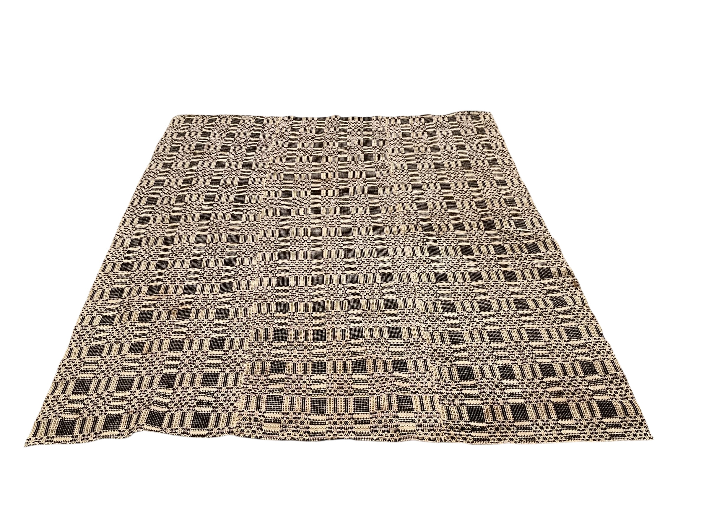 Awesome 1800’s Wool Coverlet