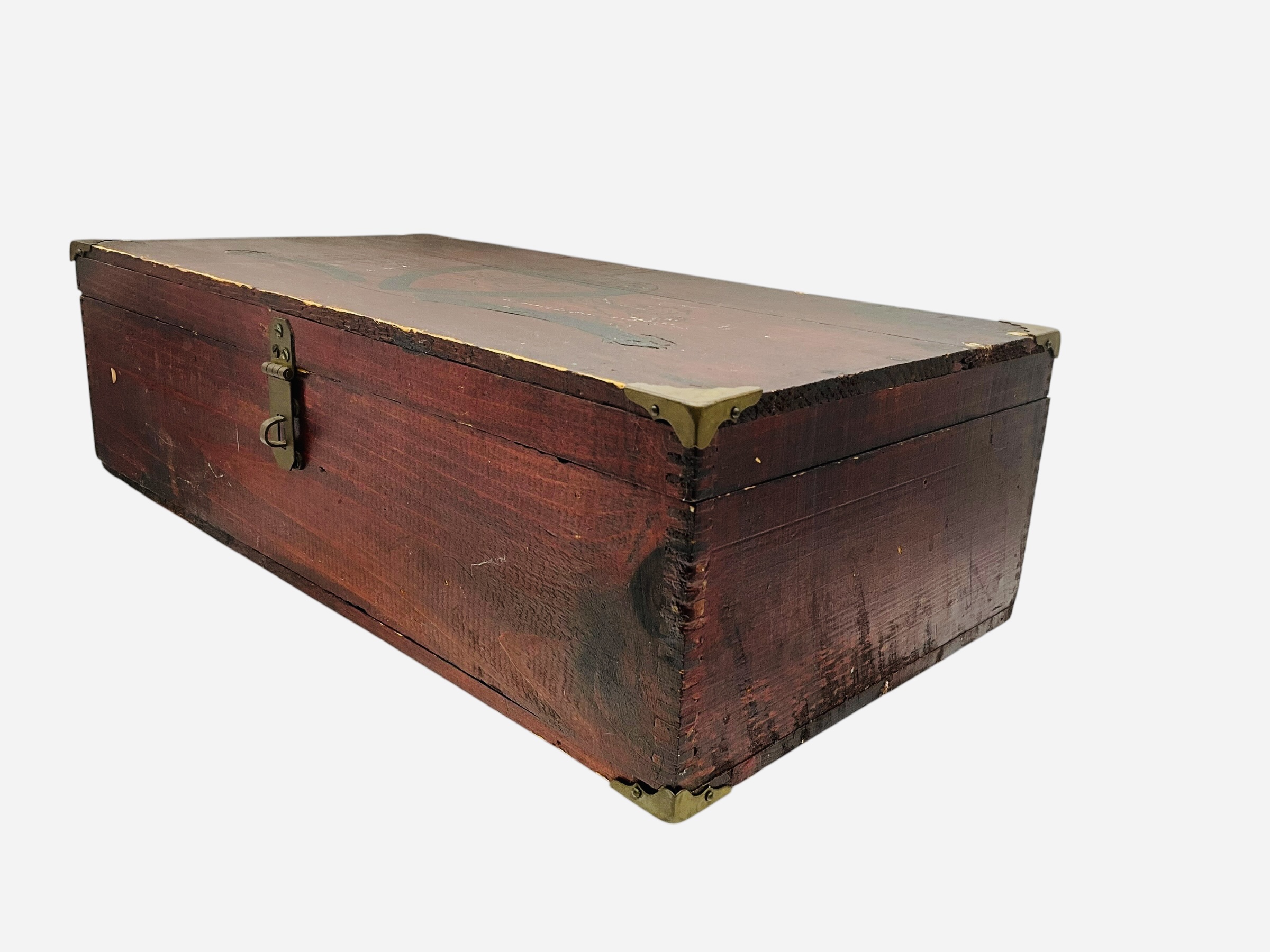 Antique Wooden Advertising Box S.S. Pierce Co. Of Boston 1894